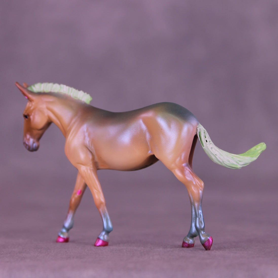 Greeny Beany OOAK EFCM Chip Mule by Kristen Cermele GS26
