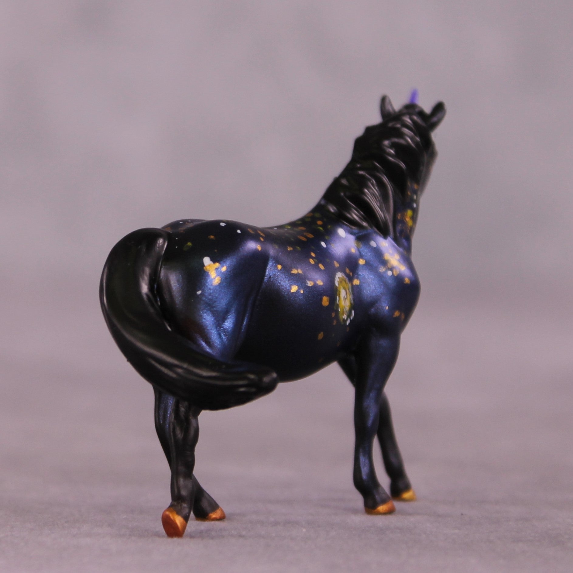 Stella OOAK FCM Chip Pony By Kristen Cermele July GemStones Series