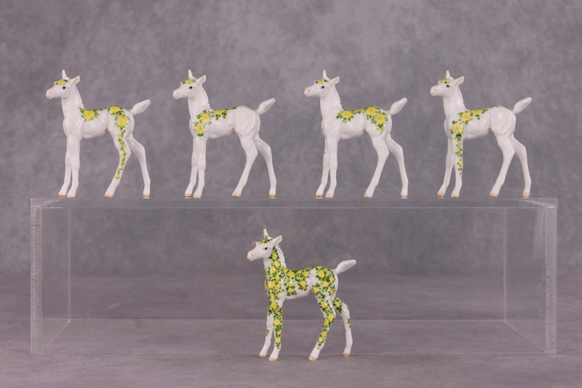 &quot;Birthday 75 Roses&quot; OOAK FCM Foal Chip by Andrea Thomason SHCF25