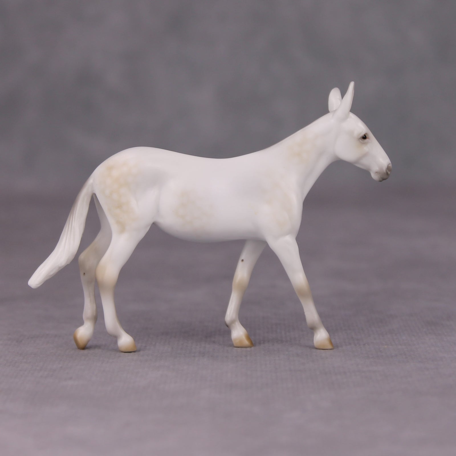 Harvest Moon OOAK Dappled Buckskin Going Grey Mule Chip By Ellen Robbins MM24