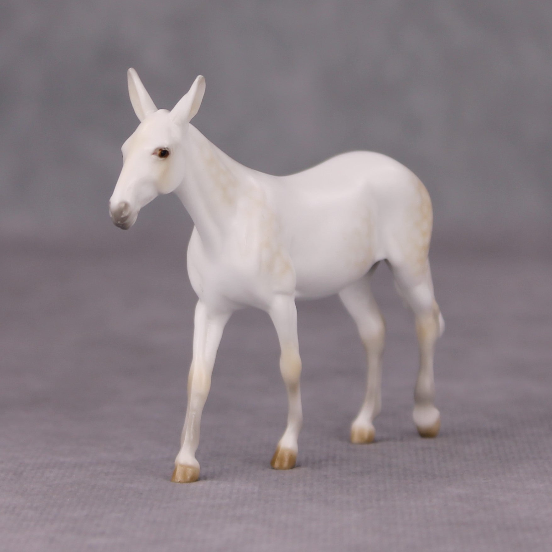 Harvest Moon OOAK Dappled Buckskin Going Grey Mule Chip By Ellen Robbins MM24