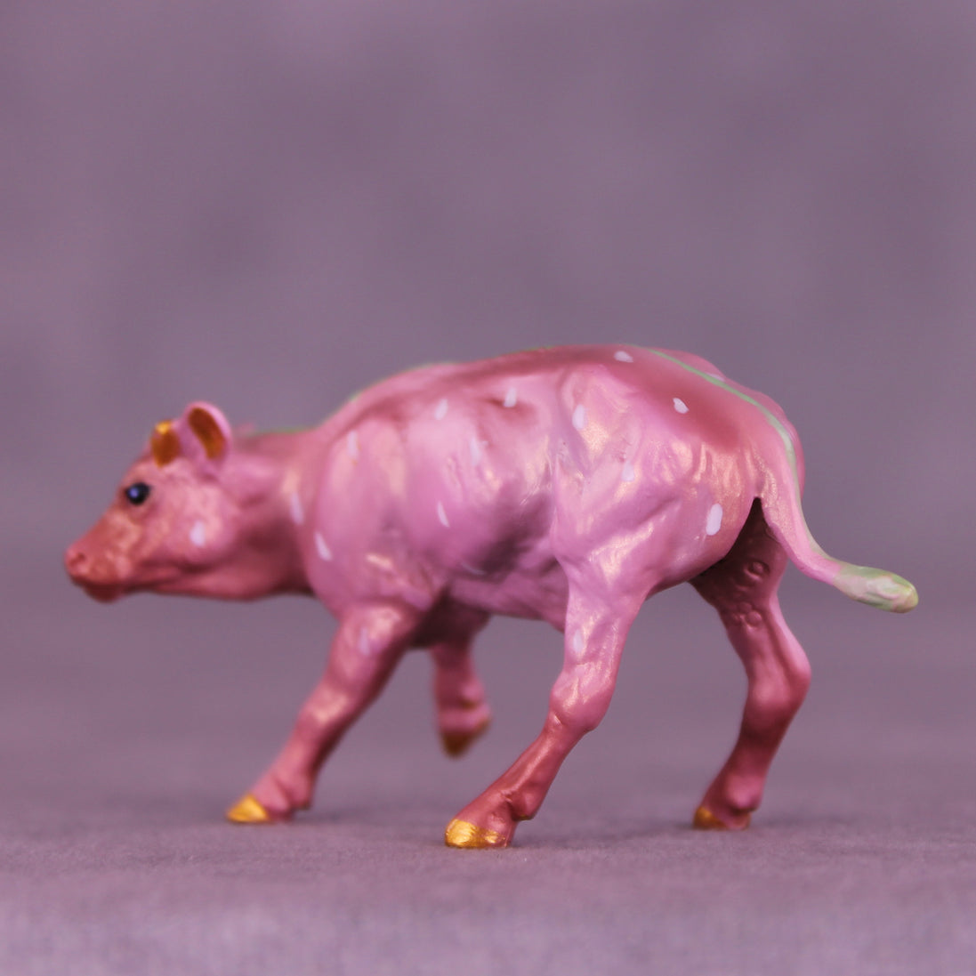 Strawberry Mooshake OOAK FCM Chip Cow by Kristen Cermele GS26