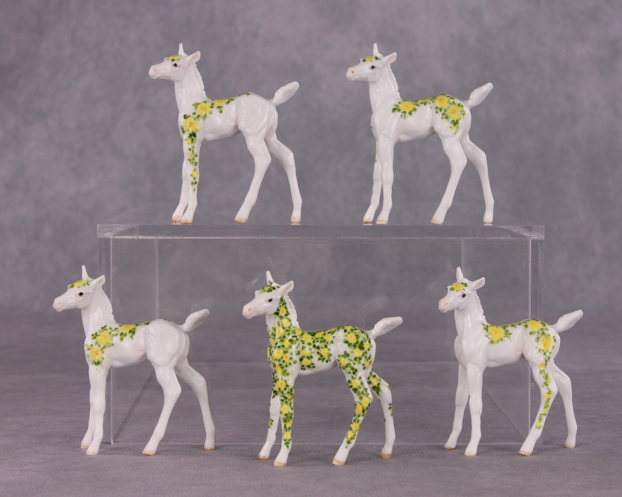 &quot;Birthday 75 Roses&quot; OOAK FCM Foal Chip by Andrea Thomason SHCF25