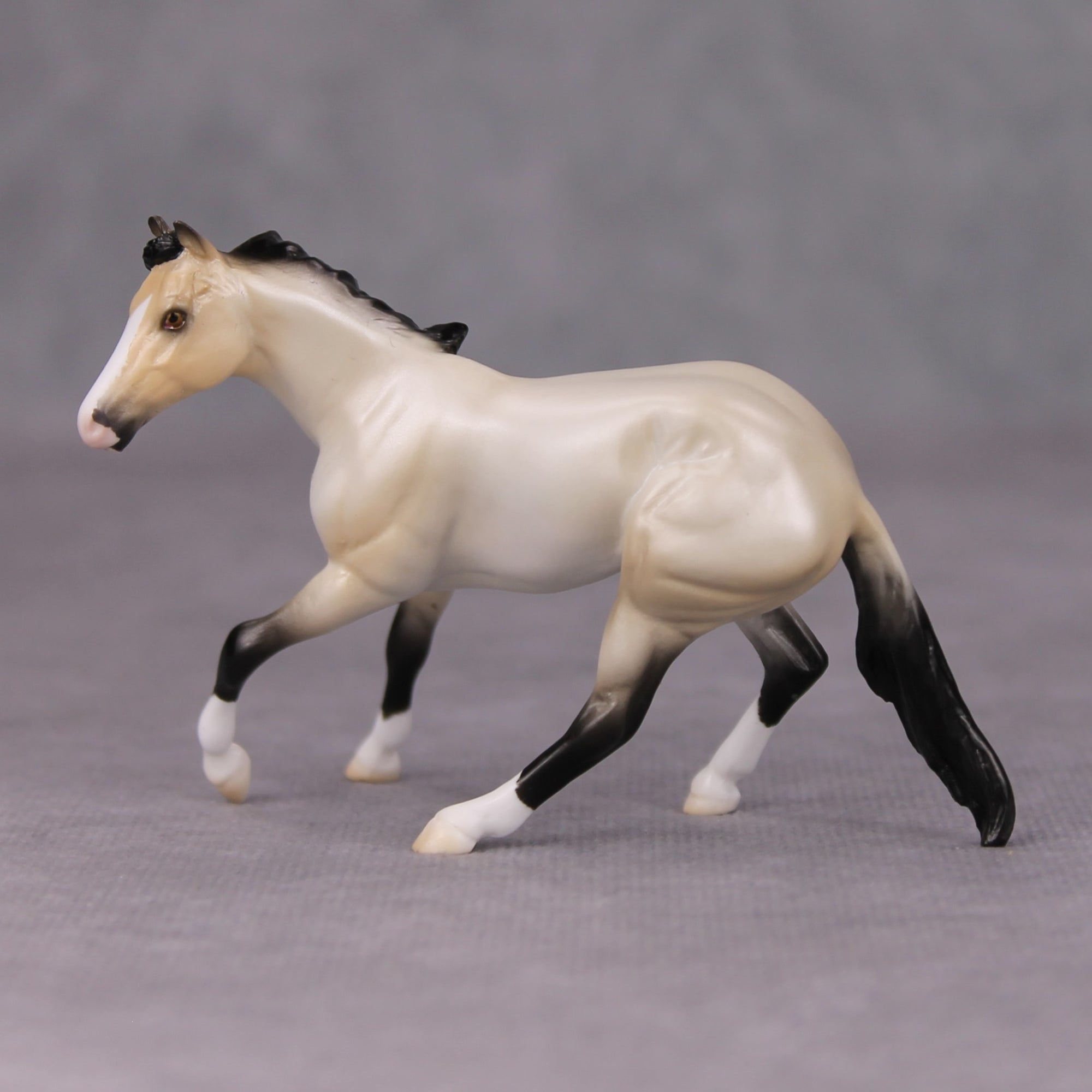 Voices Down the Corridor OOAK Buckskin Roan Cutter Chip By Ellen Robbins MM24