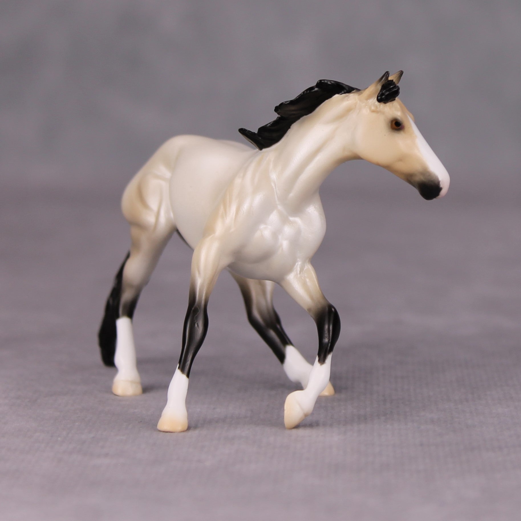 Voices Down the Corridor OOAK Buckskin Roan Cutter Chip By Ellen Robbins MM24