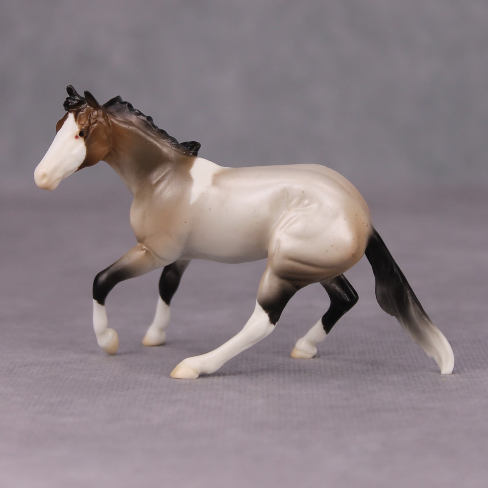 Dance to Forget OOAK Bay Roan Tobiano Cutter Chip By Ellen Robbins MM24