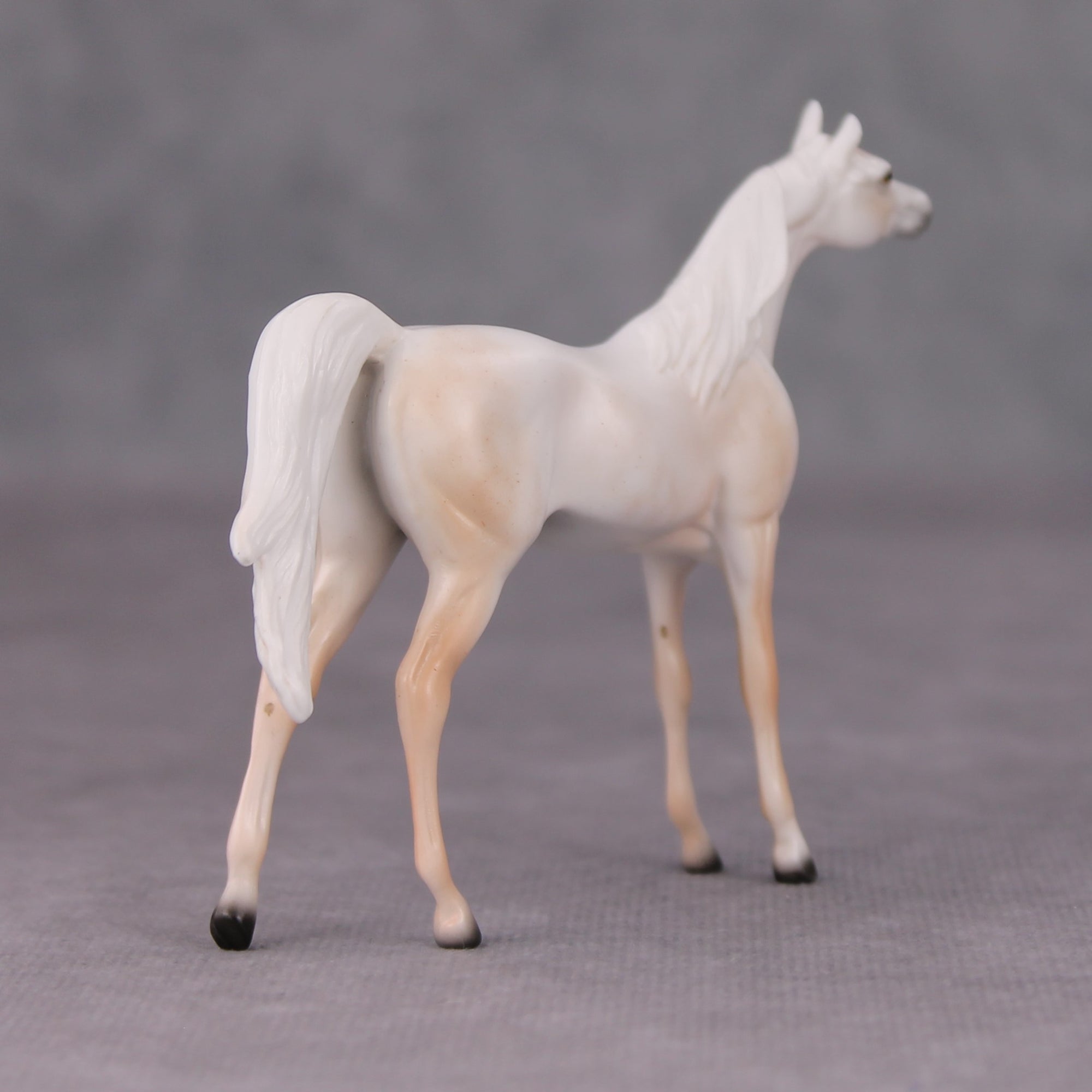 Mike OOAK Fleabittern Grey Arabian Chip By Ellen Robbins MM24