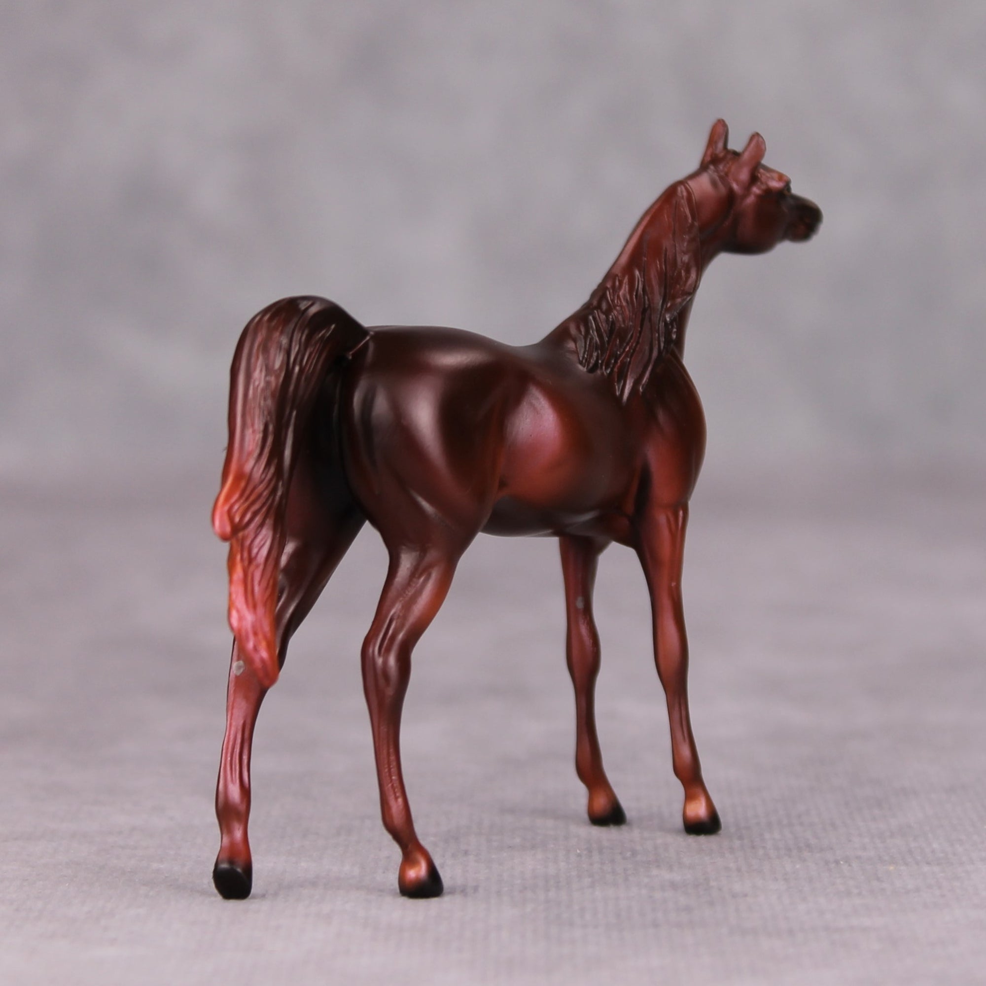 Freddie OOAK Liver Chestnut Arabian Chip By Ellen Robbins MM24