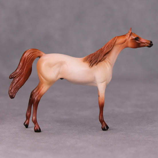 Barry OOAK Strawberry Roan Arabian Chip By Ellen Robbins MM24