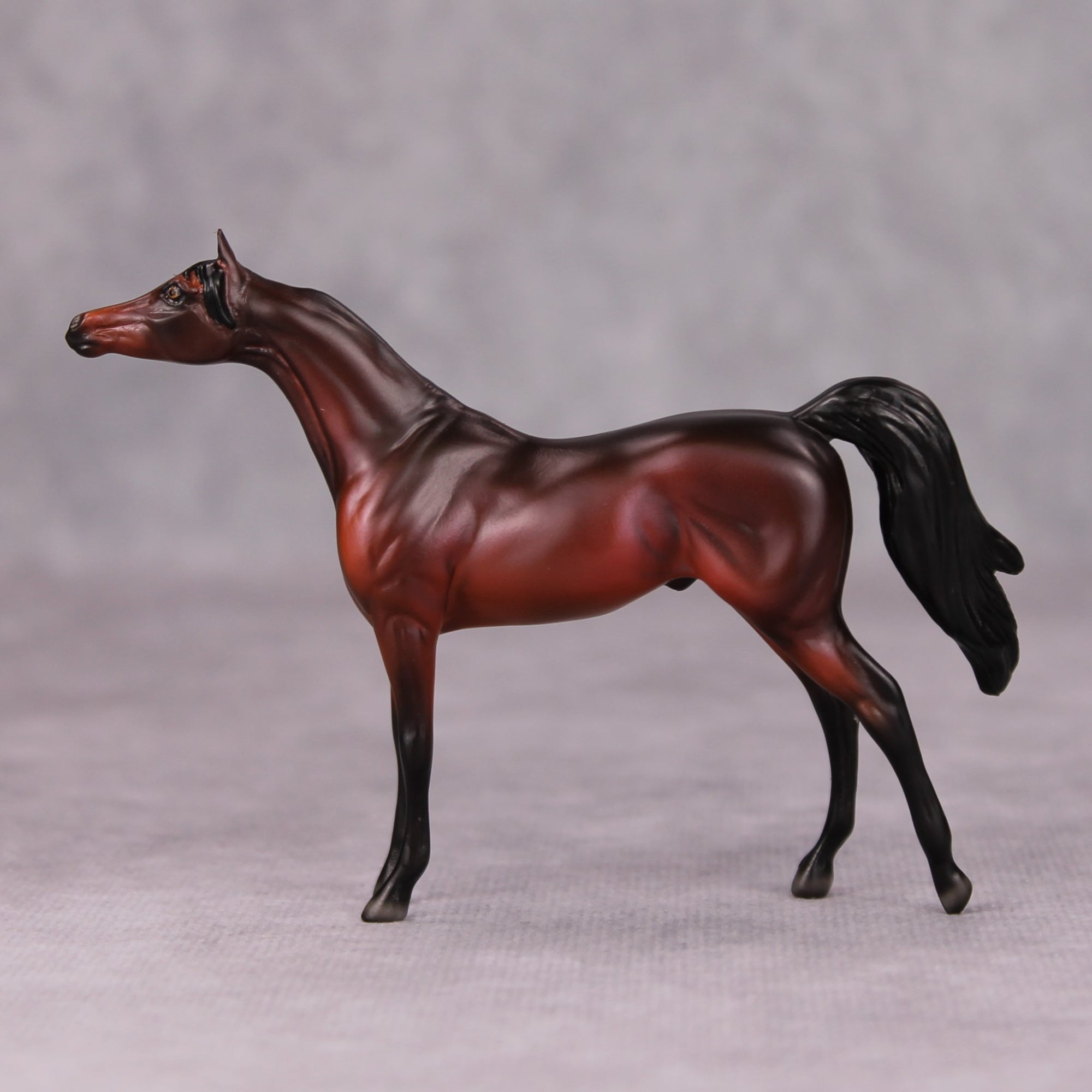 Sam OOAK Dark Bay Arabian Chip By Ellen Robbins MM24