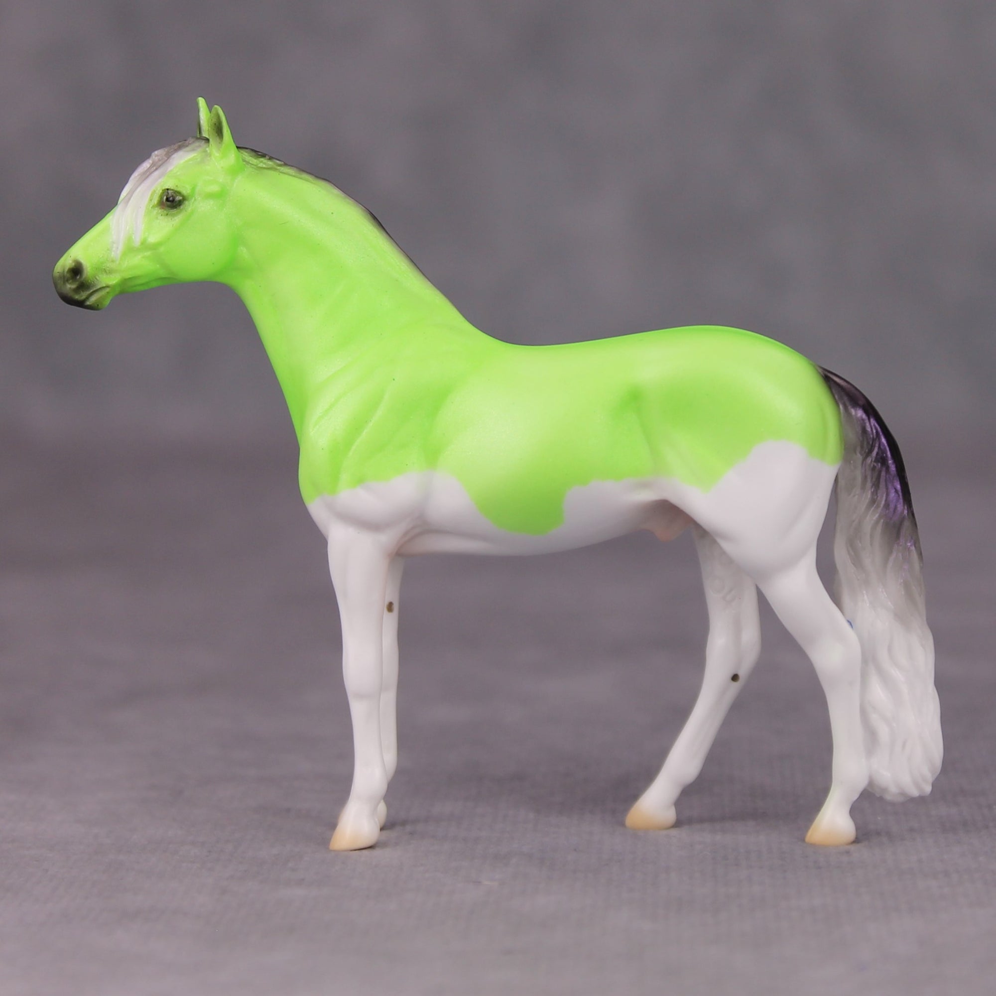 Phrancisco OOAK Lime Green Splash Deco Andalusian Chip By Ellen Robbins MM24
