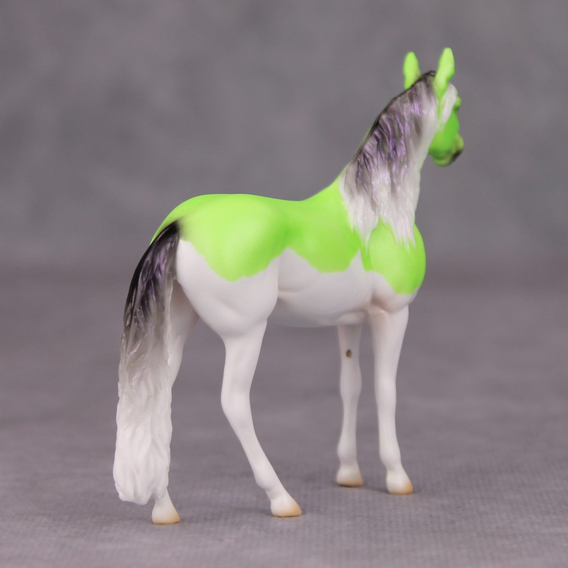 Phrancisco OOAK Lime Green Splash Deco Andalusian Chip By Ellen Robbins MM24