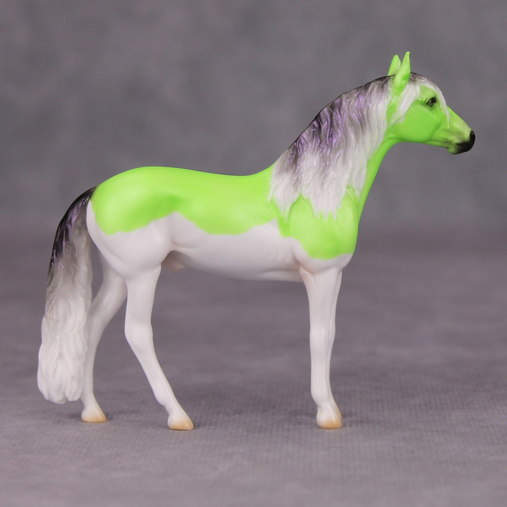 Phrancisco OOAK Lime Green Splash Deco Andalusian Chip By Ellen Robbins MM24