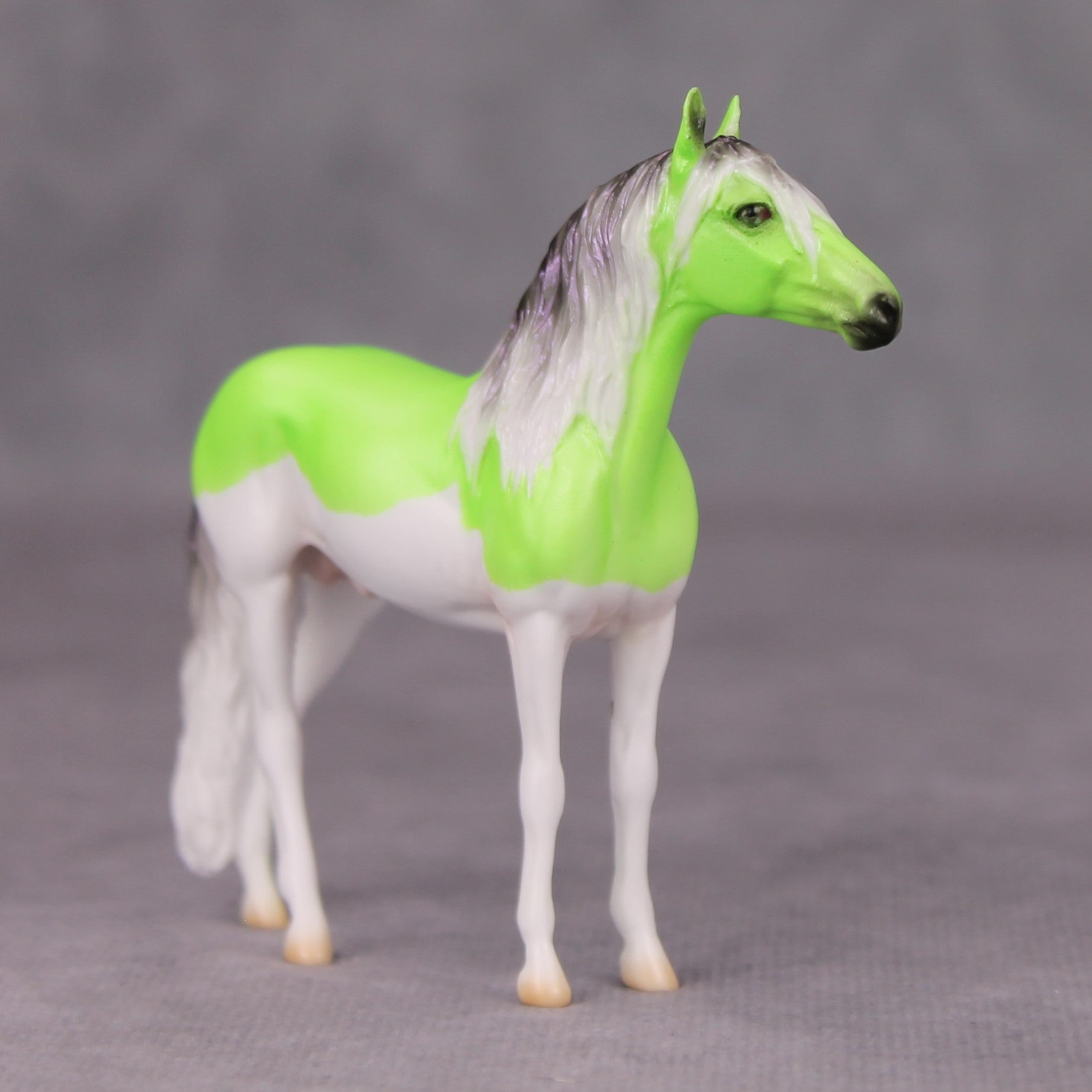 Phrancisco OOAK Lime Green Splash Deco Andalusian Chip By Ellen Robbins MM24