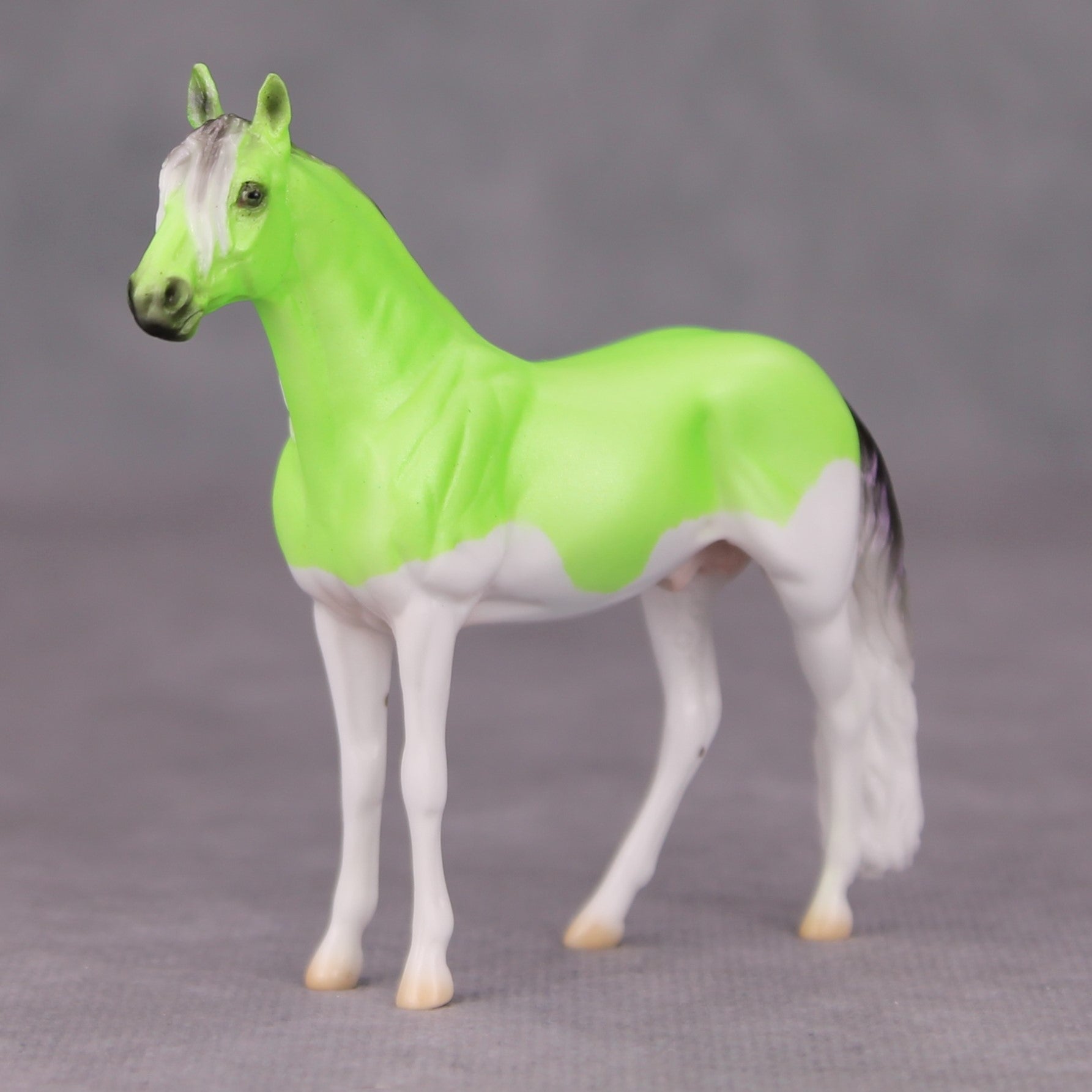 Phrancisco OOAK Lime Green Splash Deco Andalusian Chip By Ellen Robbins MM24