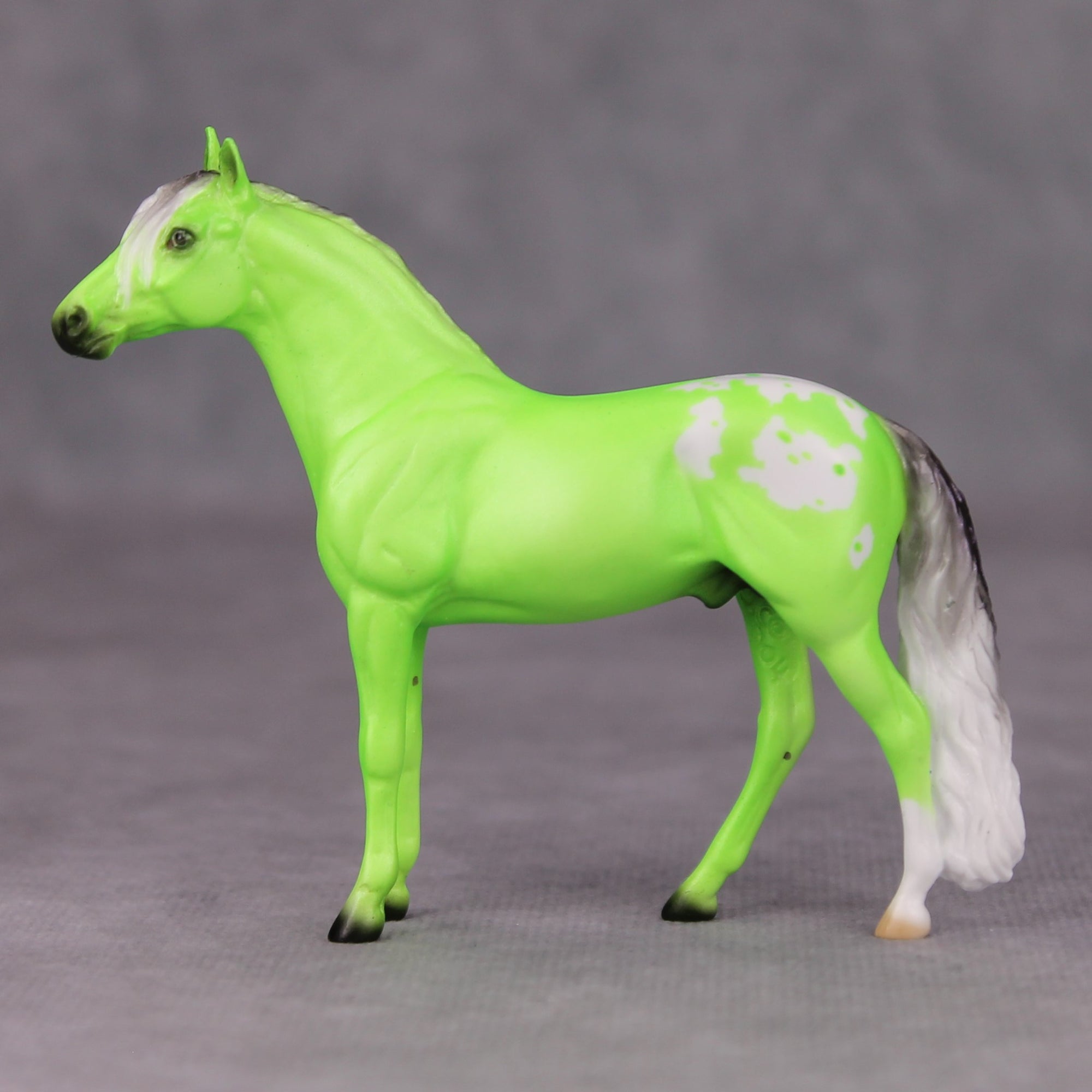 Phrederick OOAK Lime Green Deco Andalusian Chip By Ellen Robbins MM24