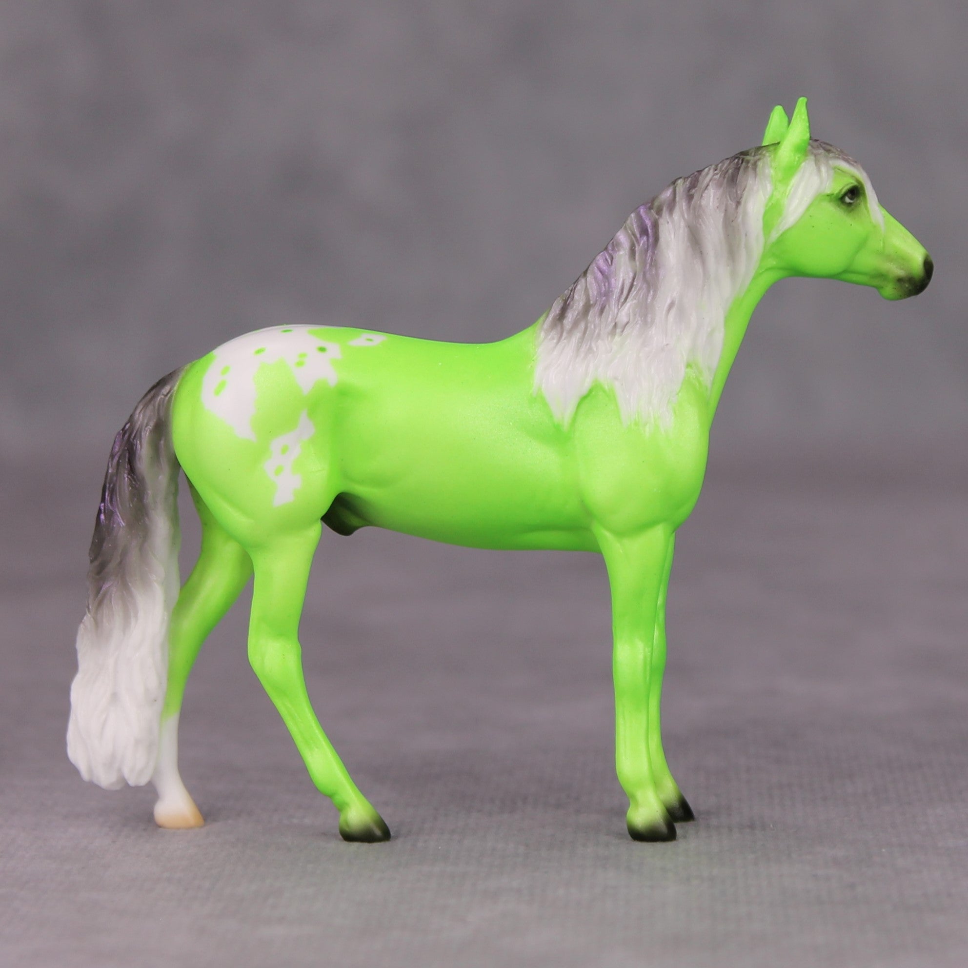 Phrederick OOAK Lime Green Deco Andalusian Chip By Ellen Robbins MM24