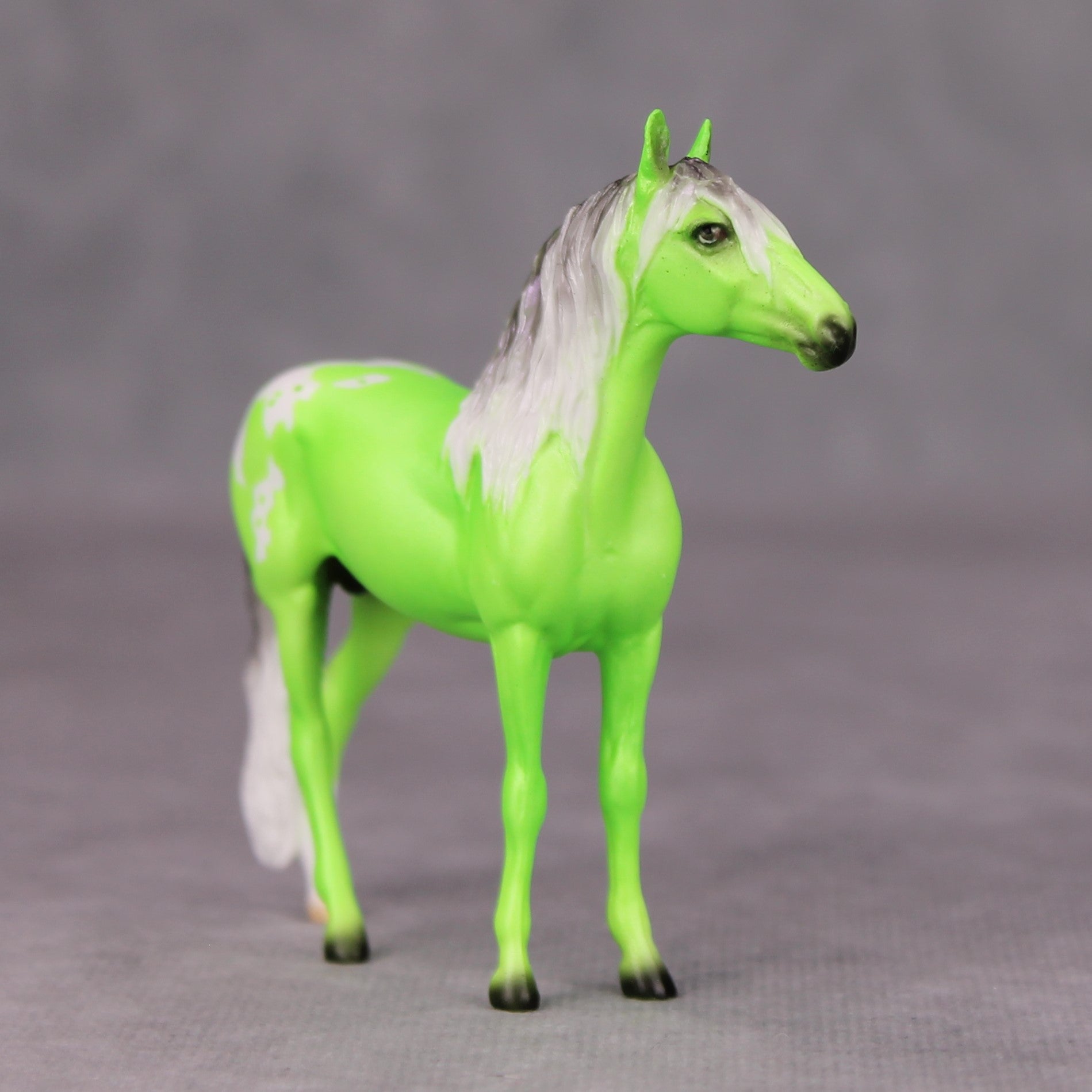 Phrederick OOAK Lime Green Deco Andalusian Chip By Ellen Robbins MM24