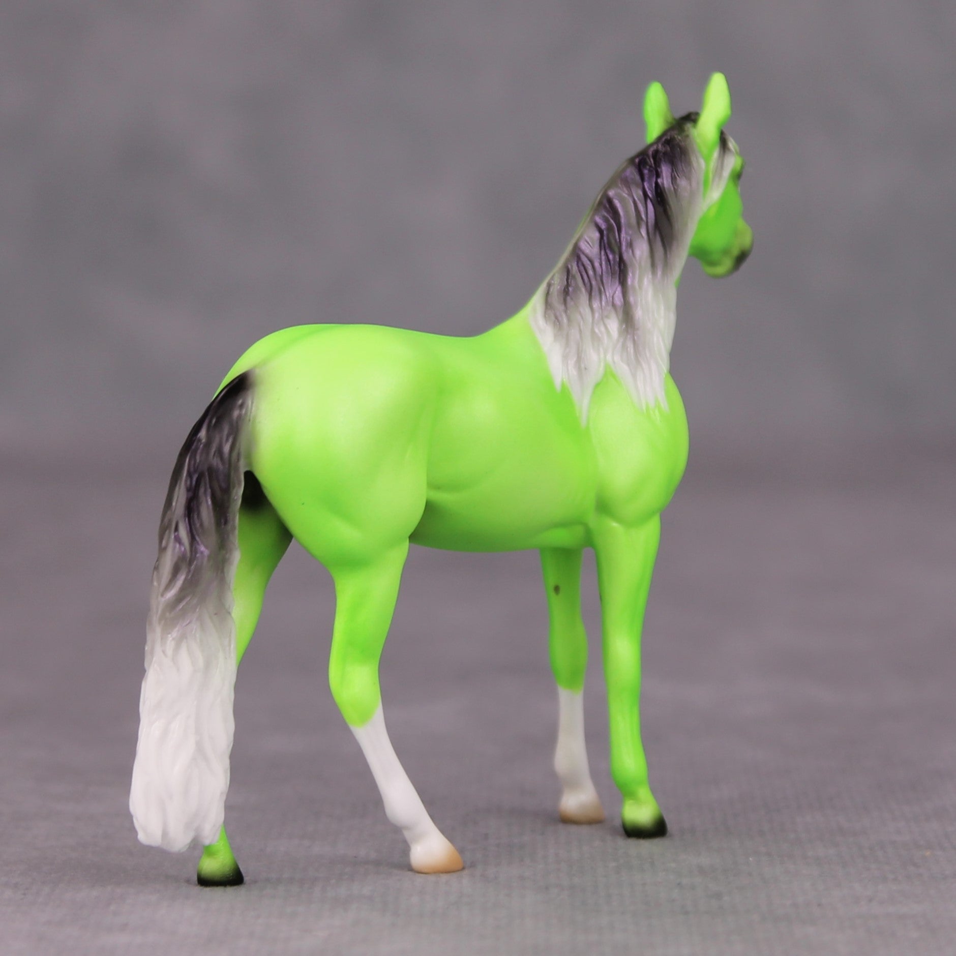 Phernando OOAK Lime Green Deco Andalusian Chip By Ellen Robbins MM24 MHP Auction Piece