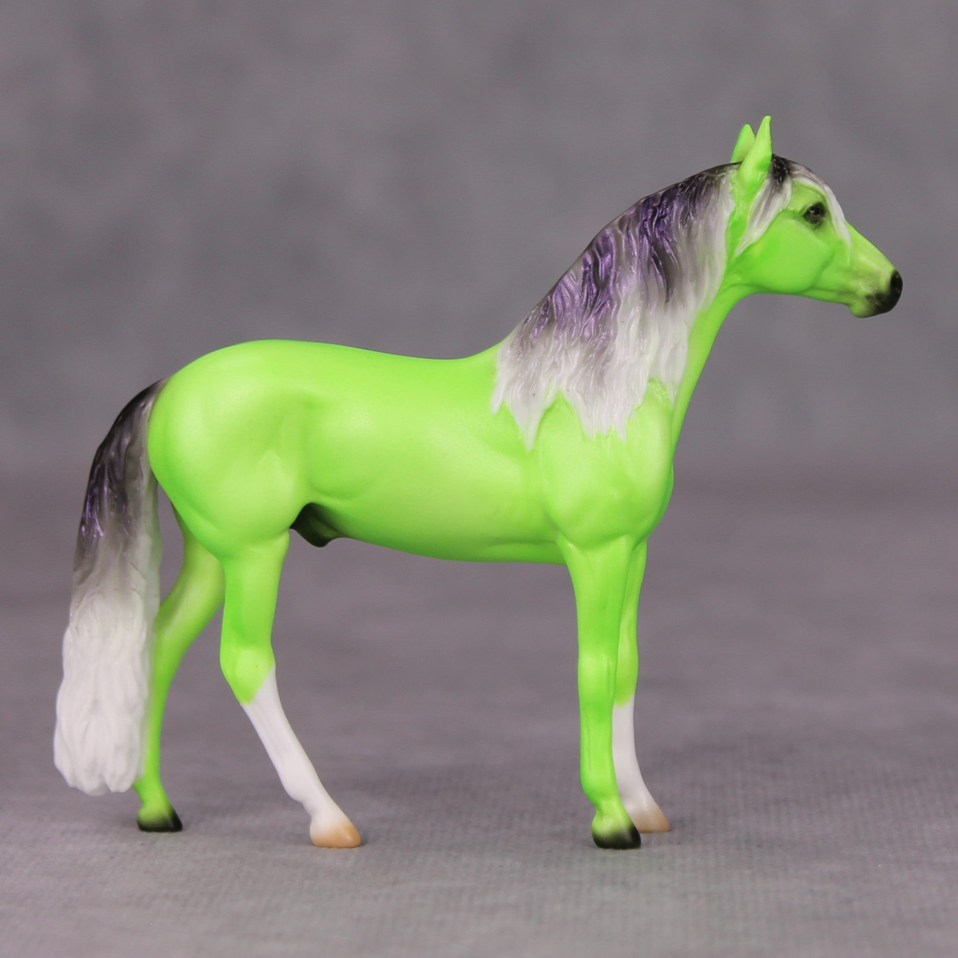 Phernando OOAK Lime Green Deco Andalusian Chip By Ellen Robbins MM24 MHP Auction Piece