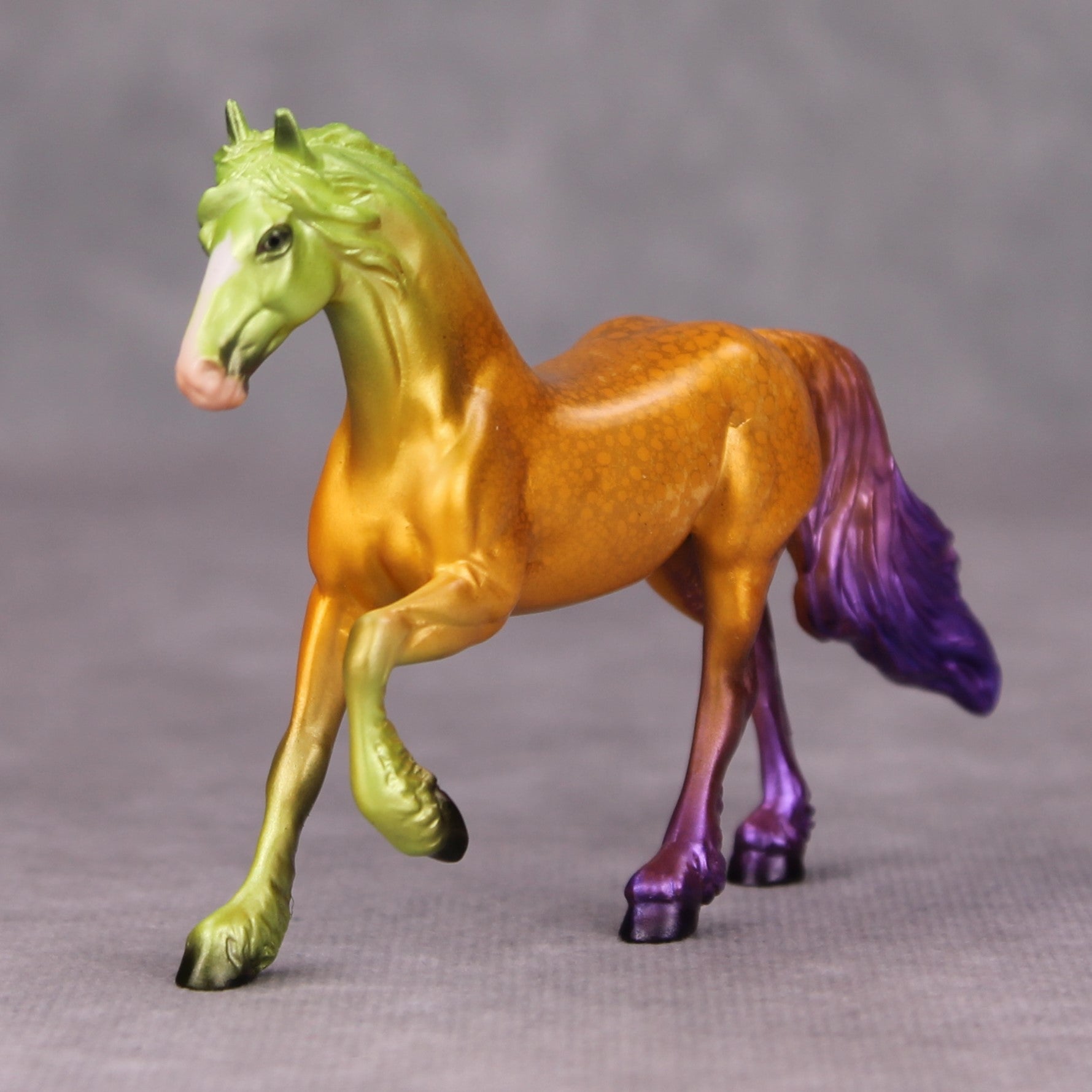 Good To Be Bad OOAK Halloween Colors Multicolor Deco Friesian Chip By Jess Hamill MM24