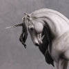 &quot;The Scottish Unicorn&quot; SAMPLE Extreme Dappled Silver &amp; Pearl Drop Head Unicorn Deco Andalusian By Ashley Palmer