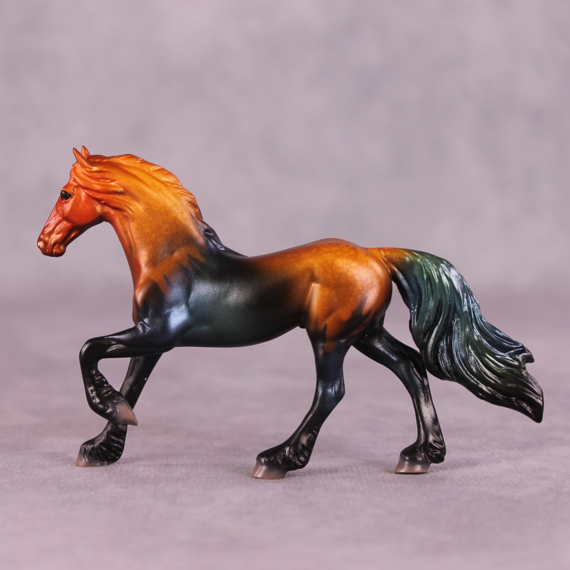 "Welsummer" OOAK Friesian Chip By Jess Hamill - Menagerie Series