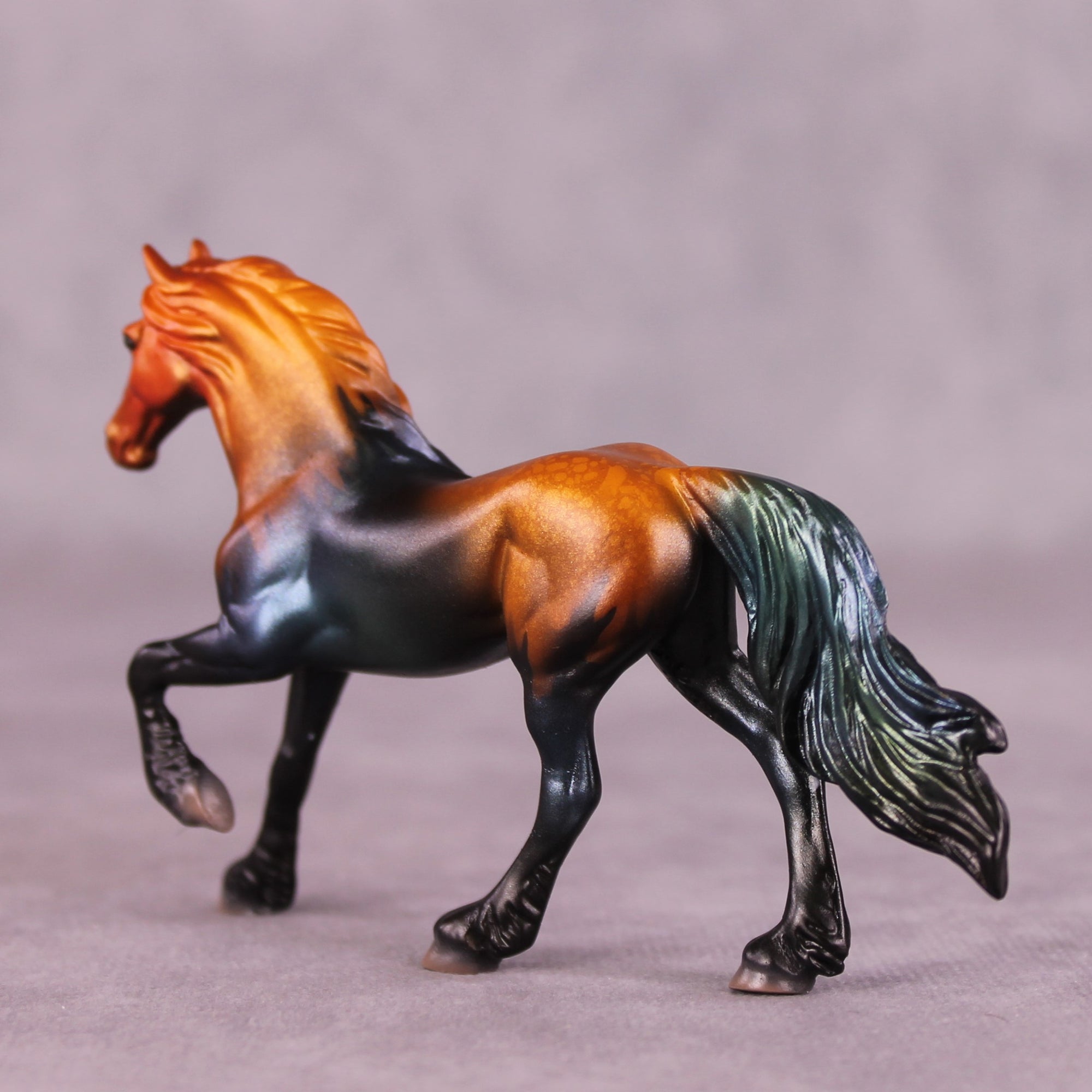 "Welsummer" OOAK Friesian Chip By Jess Hamill - Menagerie Series