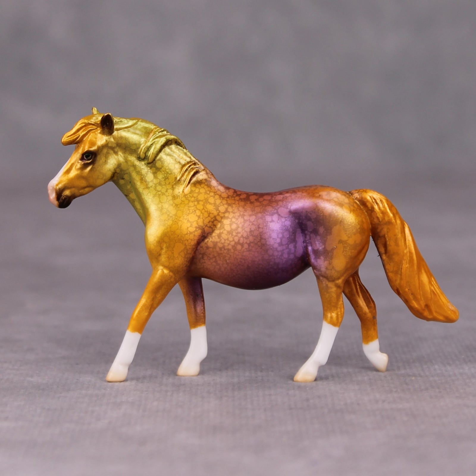 Dark Of The Night OOAK Halloween Colors Multicolor Deco Pony Chip By Jess Hamill MM24