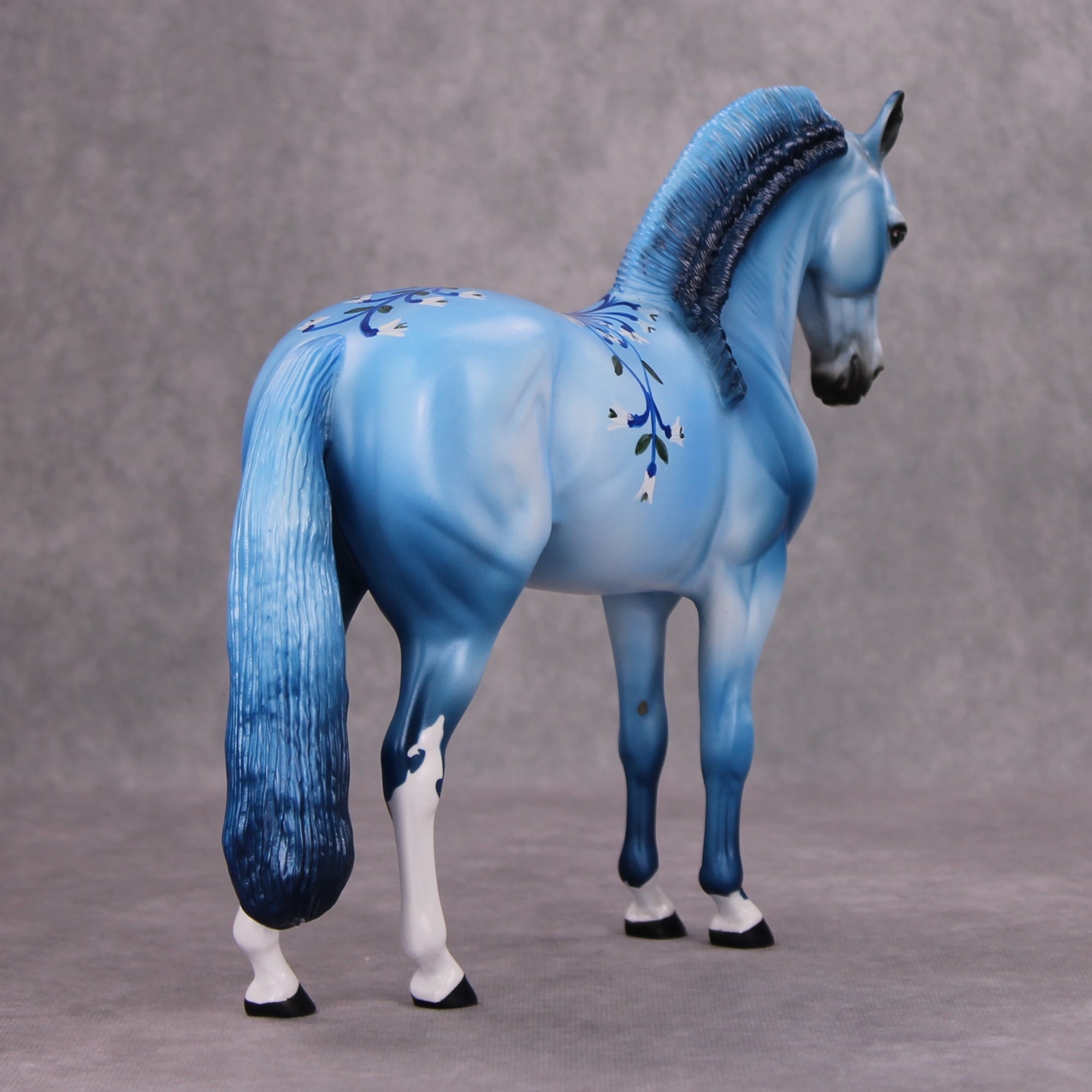 Sullivan OOAK Blue Floral Andalusian By Dawn Quick MM24