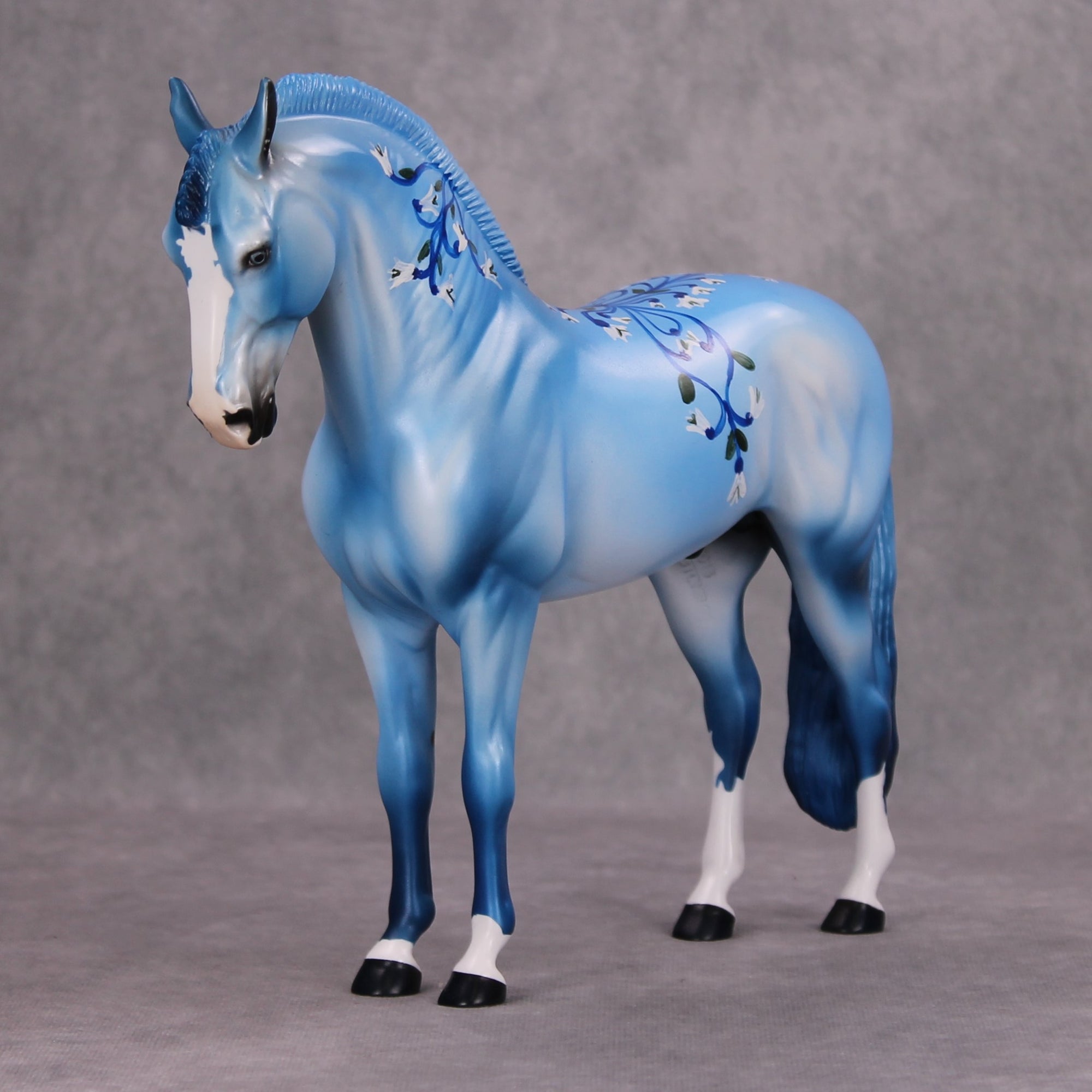 Sullivan OOAK Blue Floral Andalusian By Dawn Quick MM24