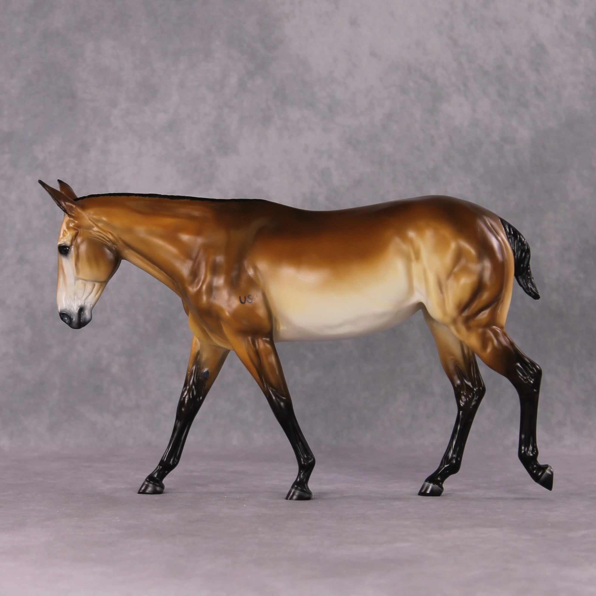 "Private Purdy" OOAK Custom Bay Military Mule By Tiffany Purdy - GemStone Series