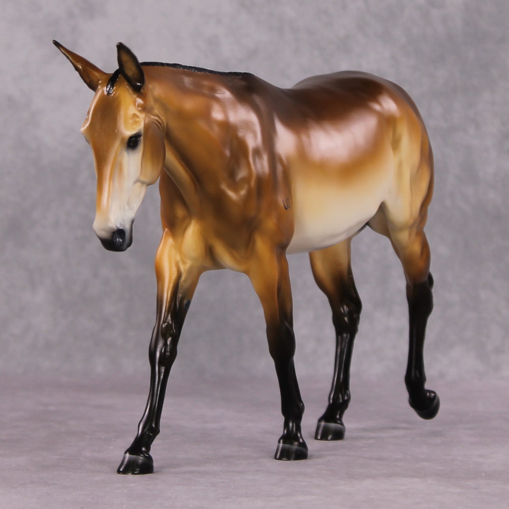 "Private Purdy" OOAK Custom Bay Military Mule By Tiffany Purdy - GemStone Series