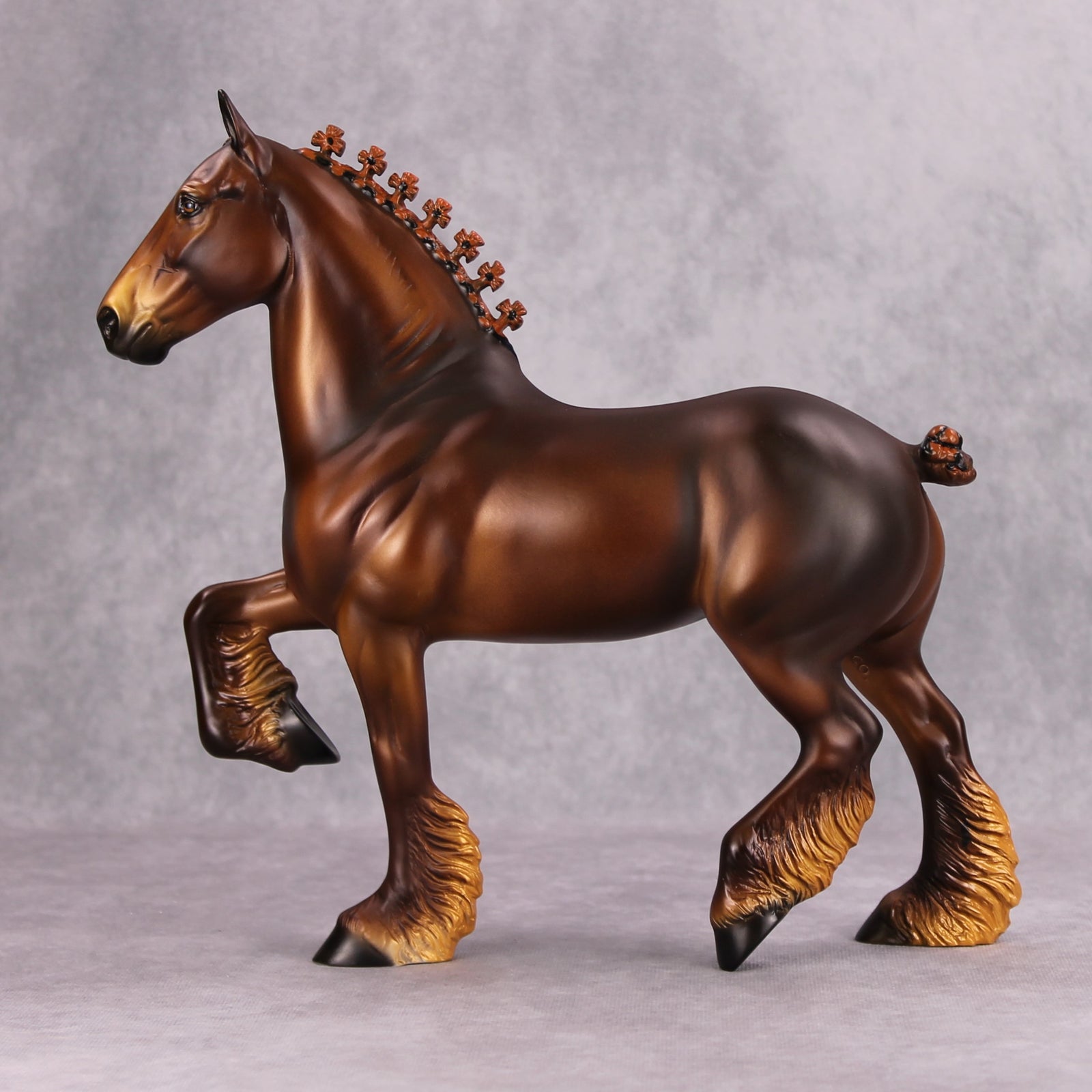 Don't Mess With Jason OOAK Chestnut Trotting Drafter By Dawn Quick MM24