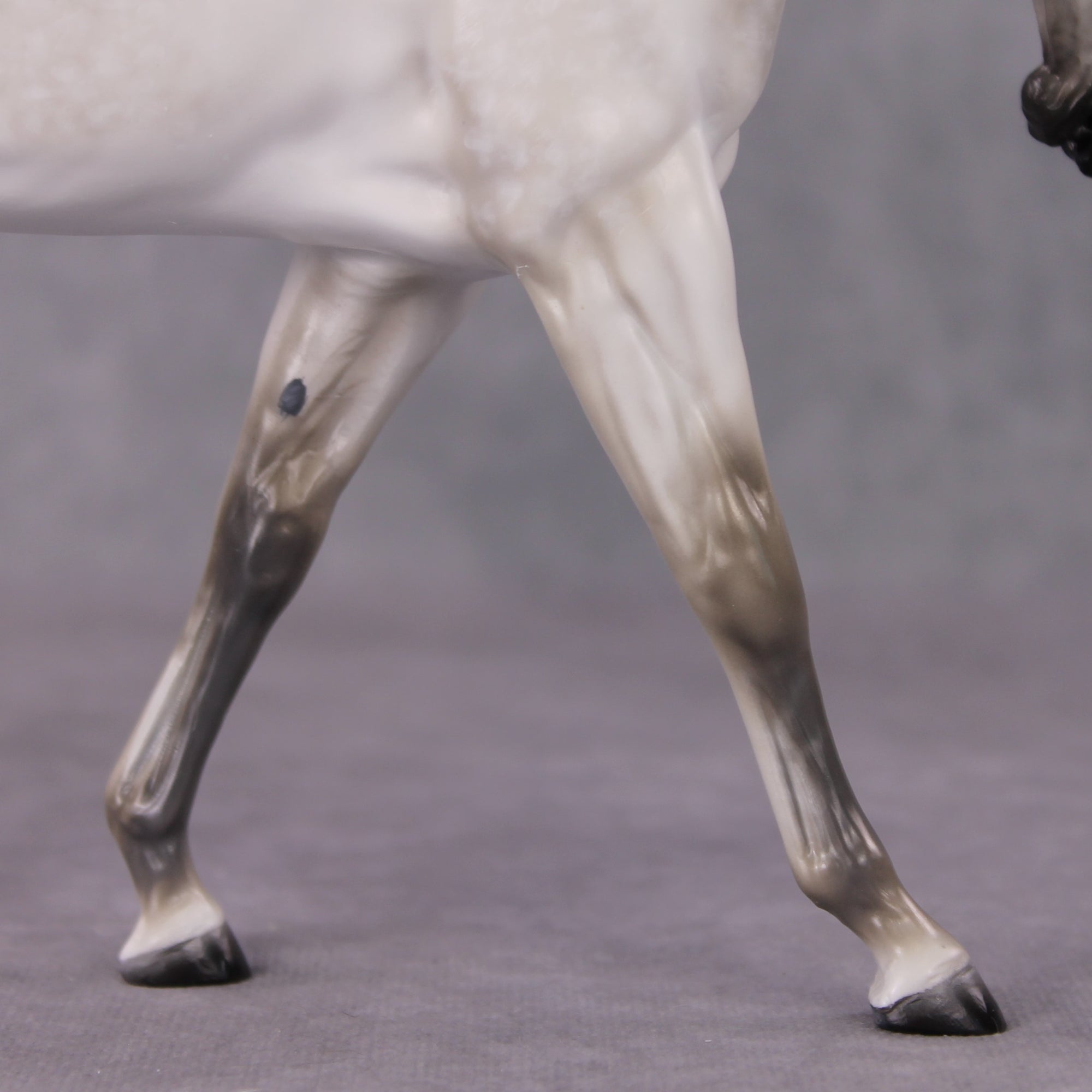 "Snow Angel" OOAK Pearly Dapple Grey EFCM Large Mule w Ball By Tiffany Purdy Best Offer