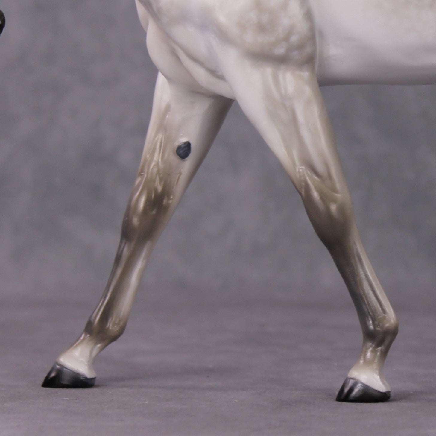 "Snow Angel" OOAK Pearly Dapple Grey EFCM Large Mule w Ball By Tiffany Purdy Best Offer