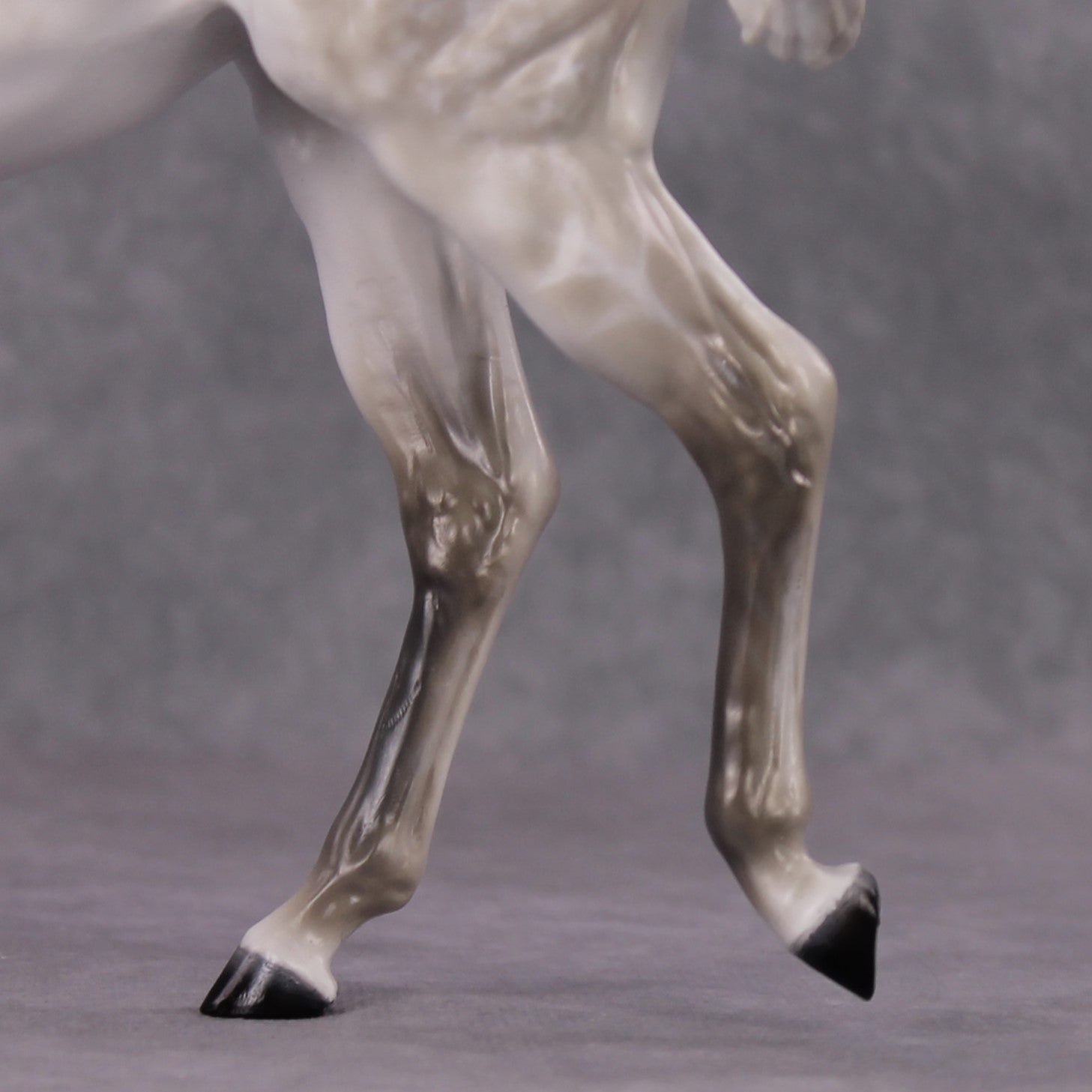 "Snow Angel" OOAK Pearly Dapple Grey EFCM Large Mule w Ball By Tiffany Purdy Best Offer