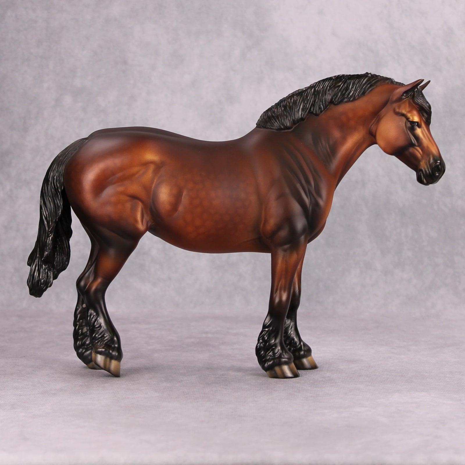 Folkmore OOAK Dappled Bay Heavy Draft Mare By Dawn Quick MM24