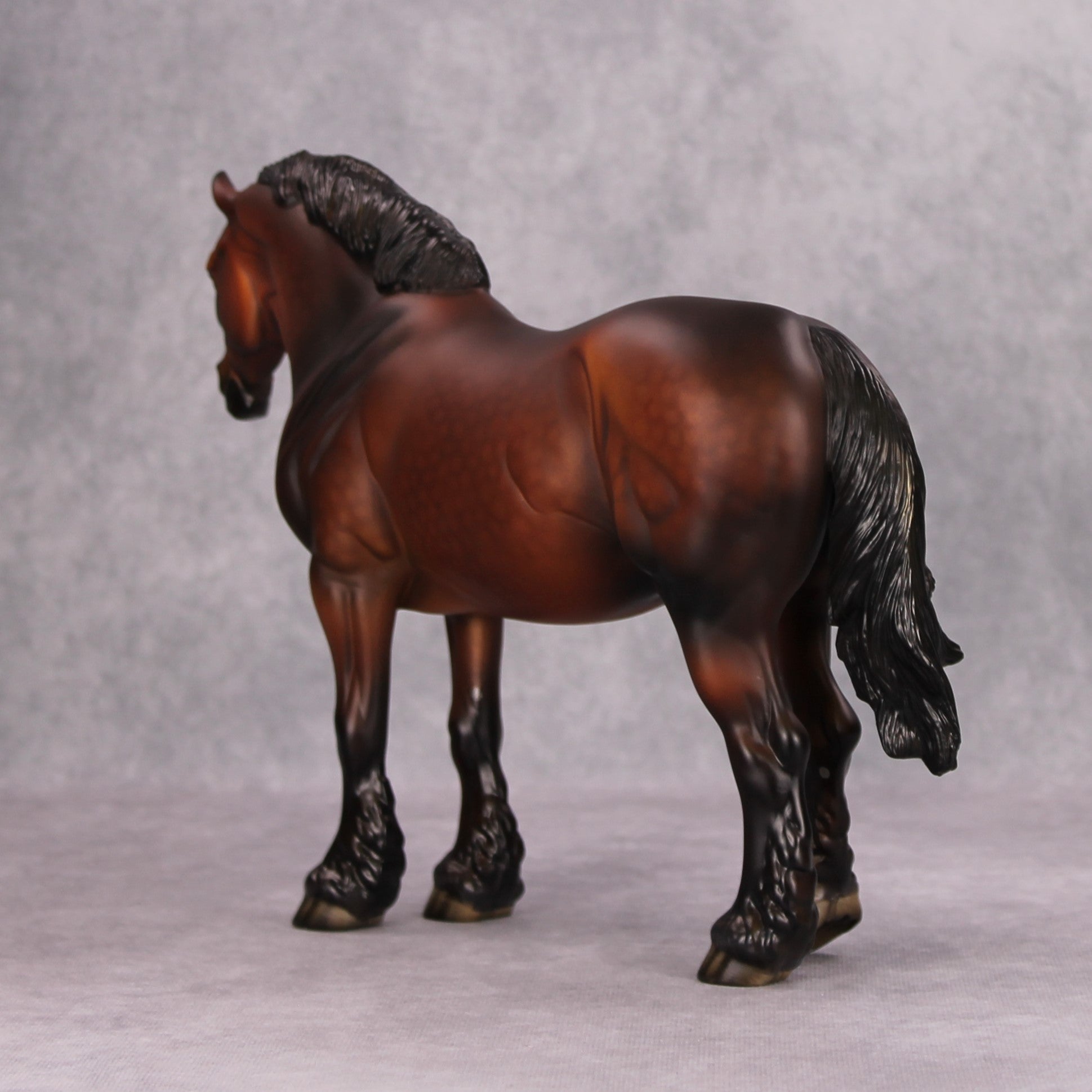Folkmore OOAK Dappled Bay Heavy Draft Mare By Dawn Quick MM24