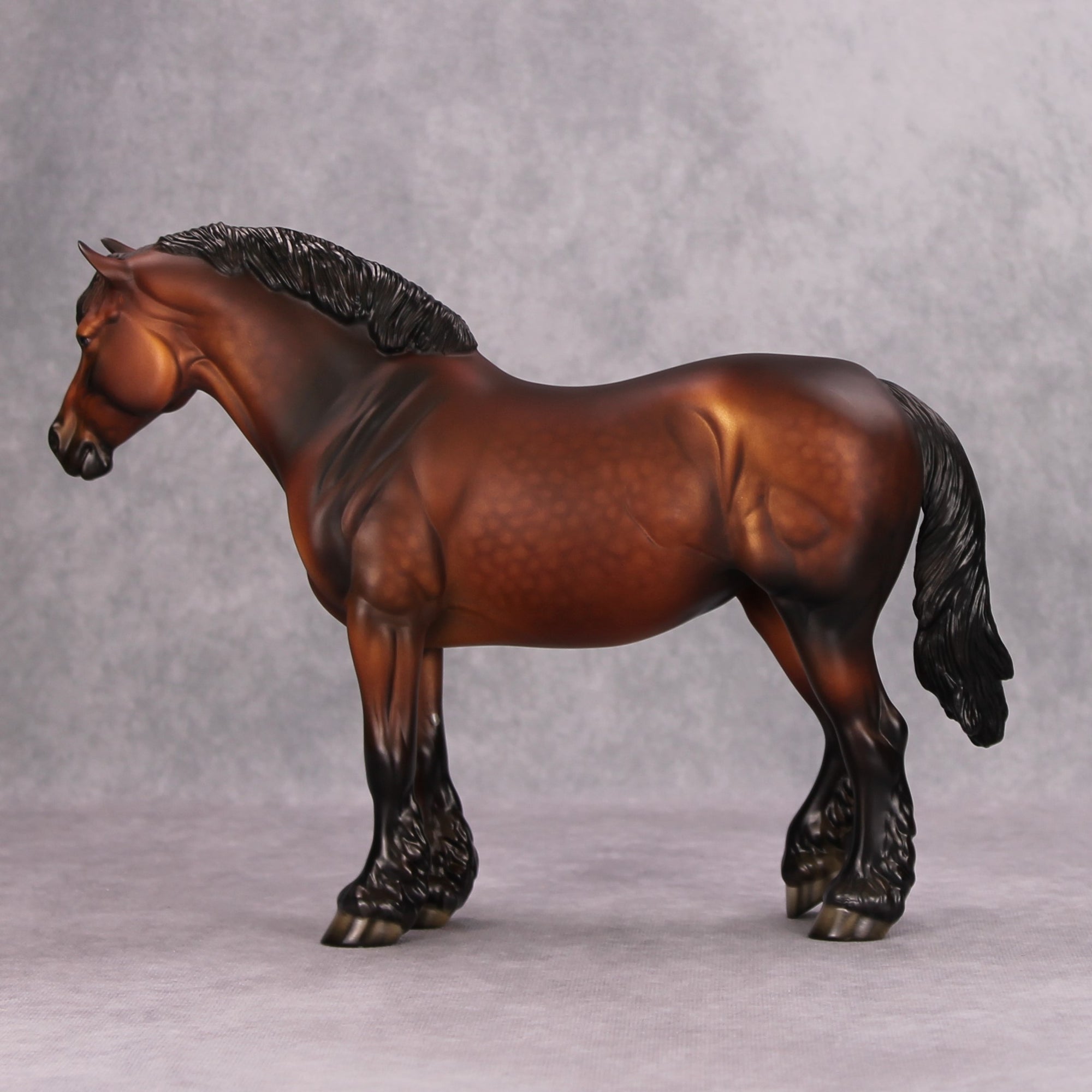 Folkmore OOAK Dappled Bay Heavy Draft Mare By Dawn Quick MM24