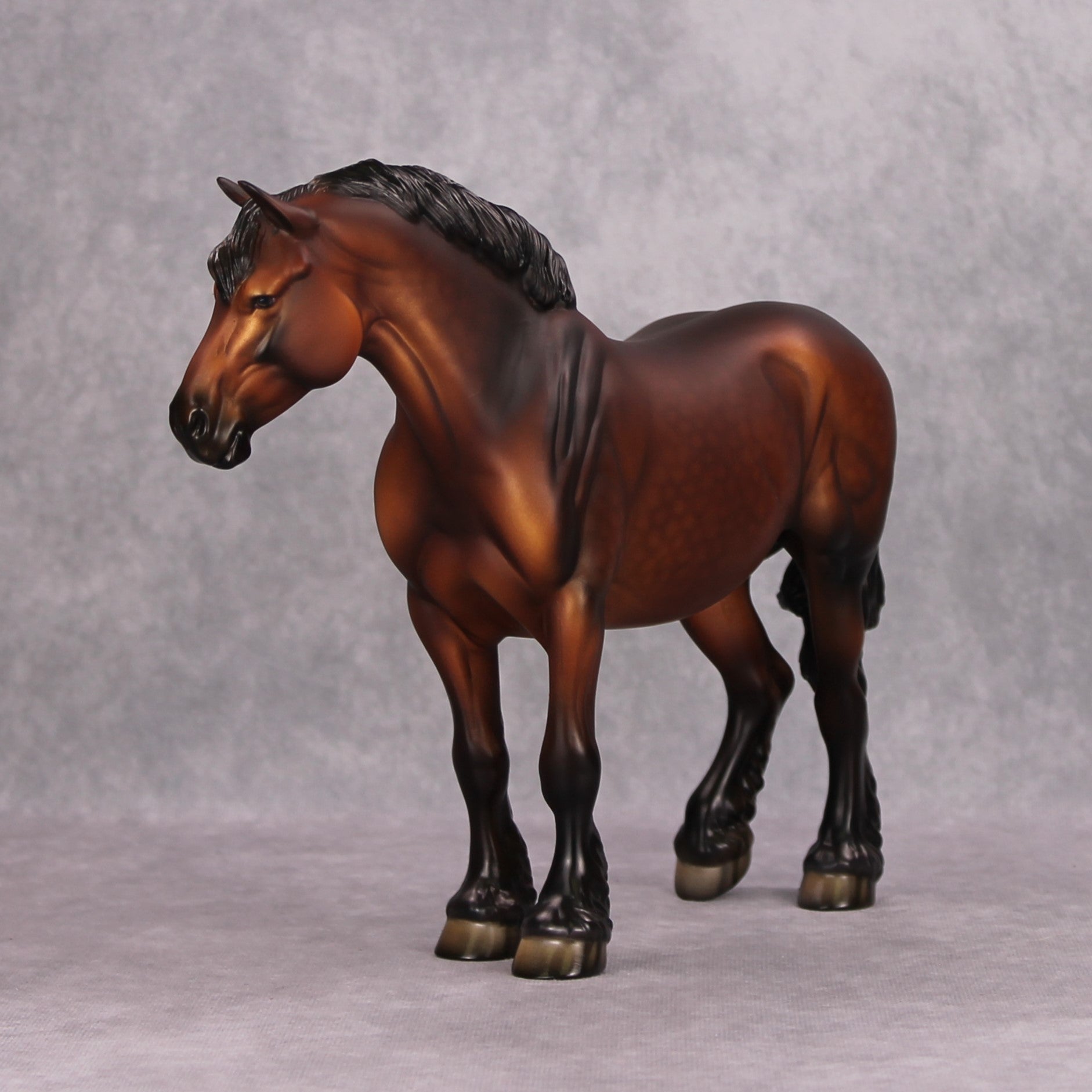 Folkmore OOAK Dappled Bay Heavy Draft Mare By Dawn Quick MM24