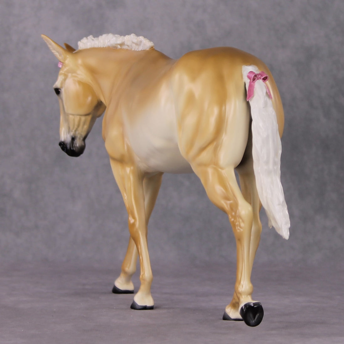 "Purdy In Bows" OOAK Custom Palomino Mule By Tiffany Purdy - GemStone Series