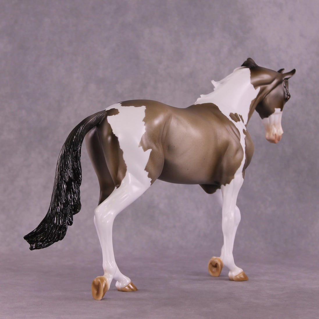 "Graphite" OOAK Thoroughbred by Julie Keim EQ25