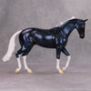 Chromed Out OOAK Blue Metallic Deco Thoroughbred By Jamie Adamson MM24