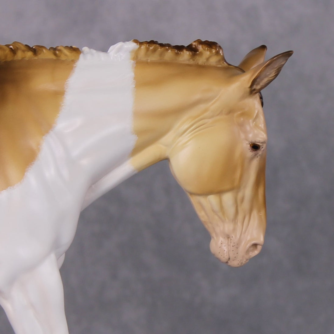 "Purdy Toasted" OOAK Custom Amber Champagne Tobiano Mule By Tiffany Purdy - GemStone Series