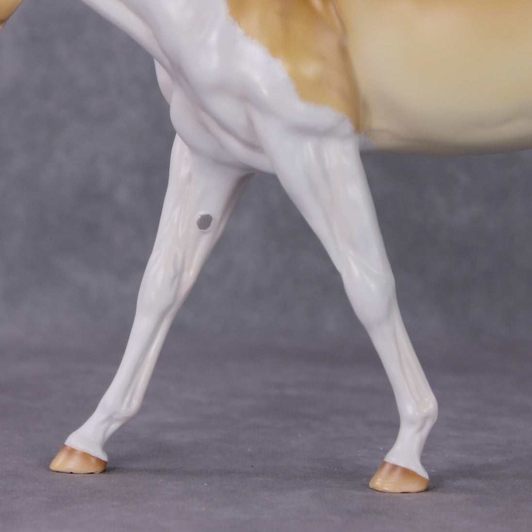 "Purdy Toasted" OOAK Custom Amber Champagne Tobiano Mule By Tiffany Purdy - GemStone Series