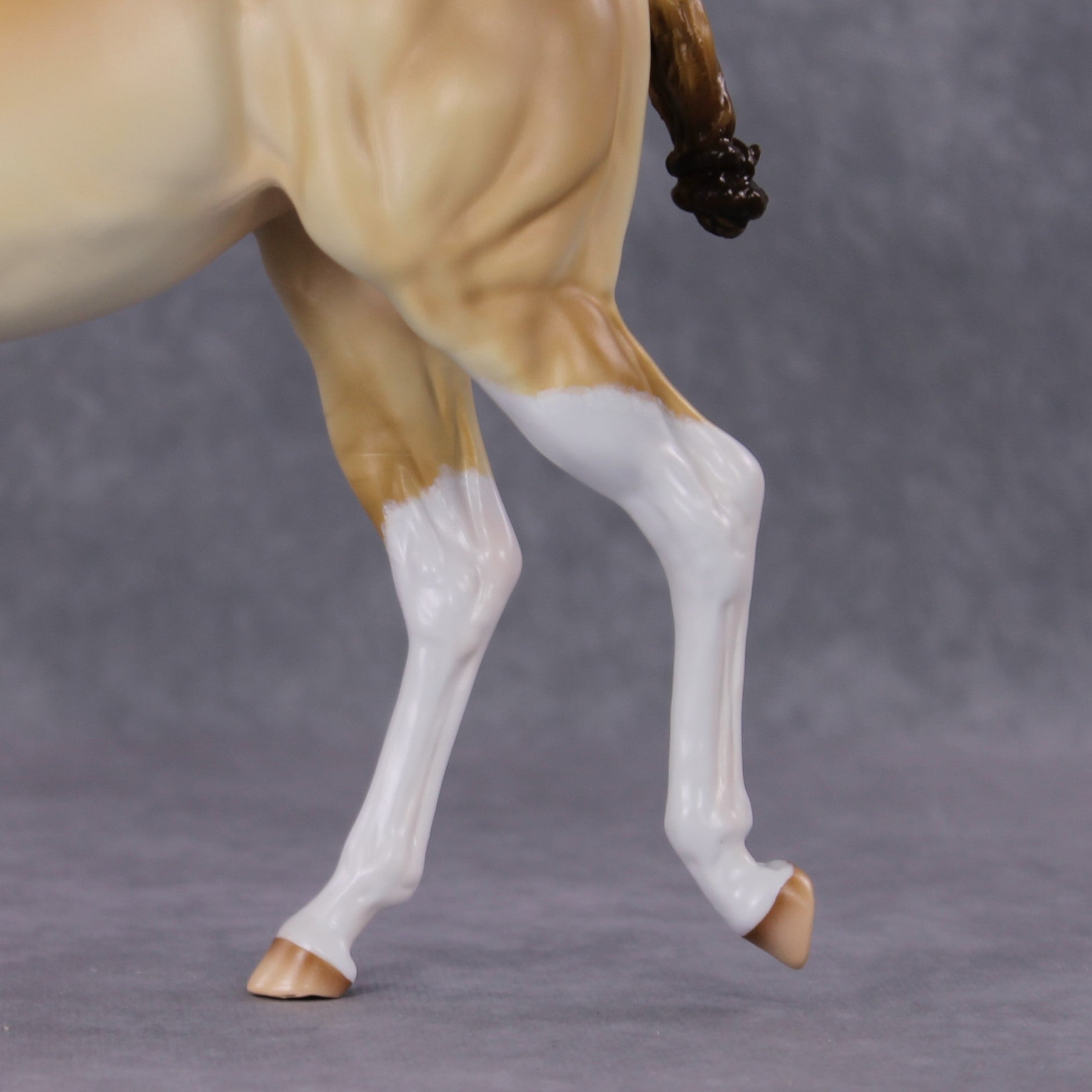 "Purdy Toasted" OOAK Custom Amber Champagne Tobiano Mule By Tiffany Purdy - GemStone Series