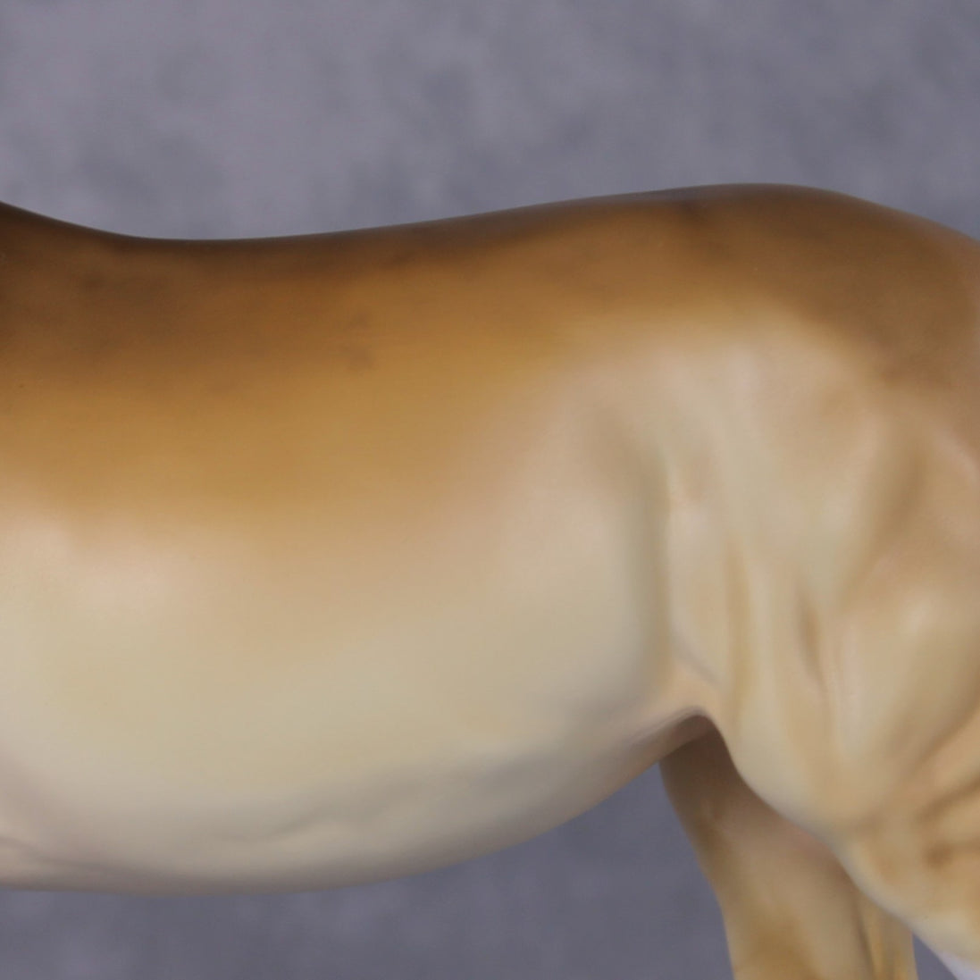 "Purdy Toasted" OOAK Custom Amber Champagne Tobiano Mule By Tiffany Purdy - GemStone Series
