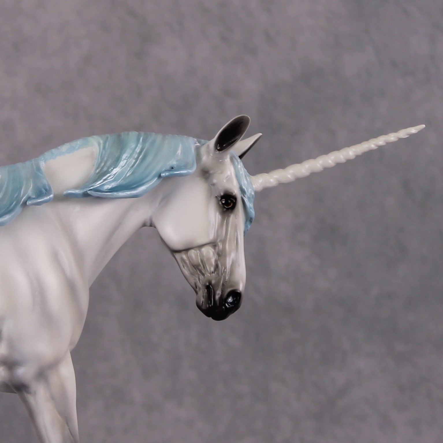 "The Last Mulicorn" OOAK Custom Blue Pearl Unicorn Mule By Tiffany Purdy - GemStone Series