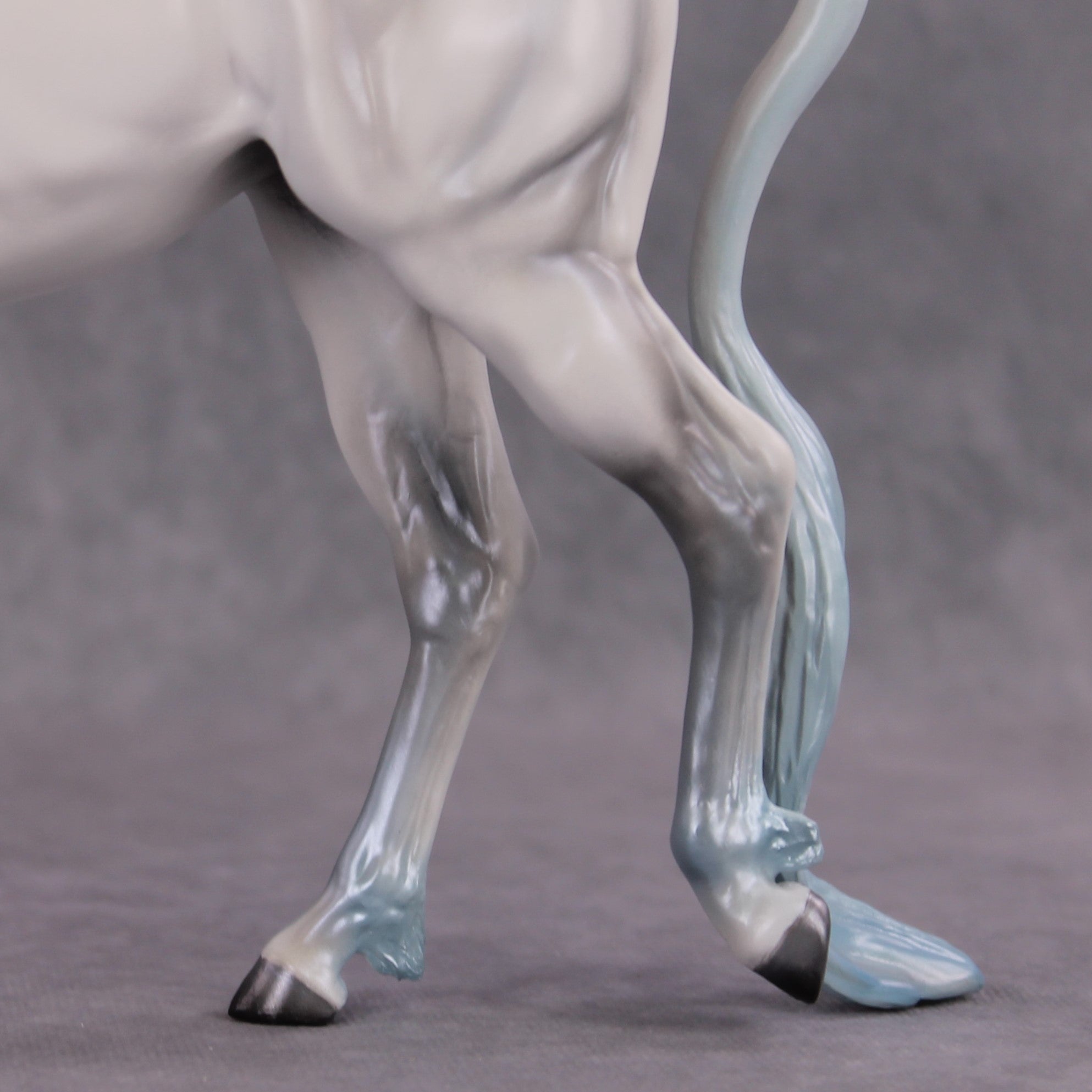 "The Last Mulicorn" OOAK Custom Blue Pearl Unicorn Mule By Tiffany Purdy - GemStone Series